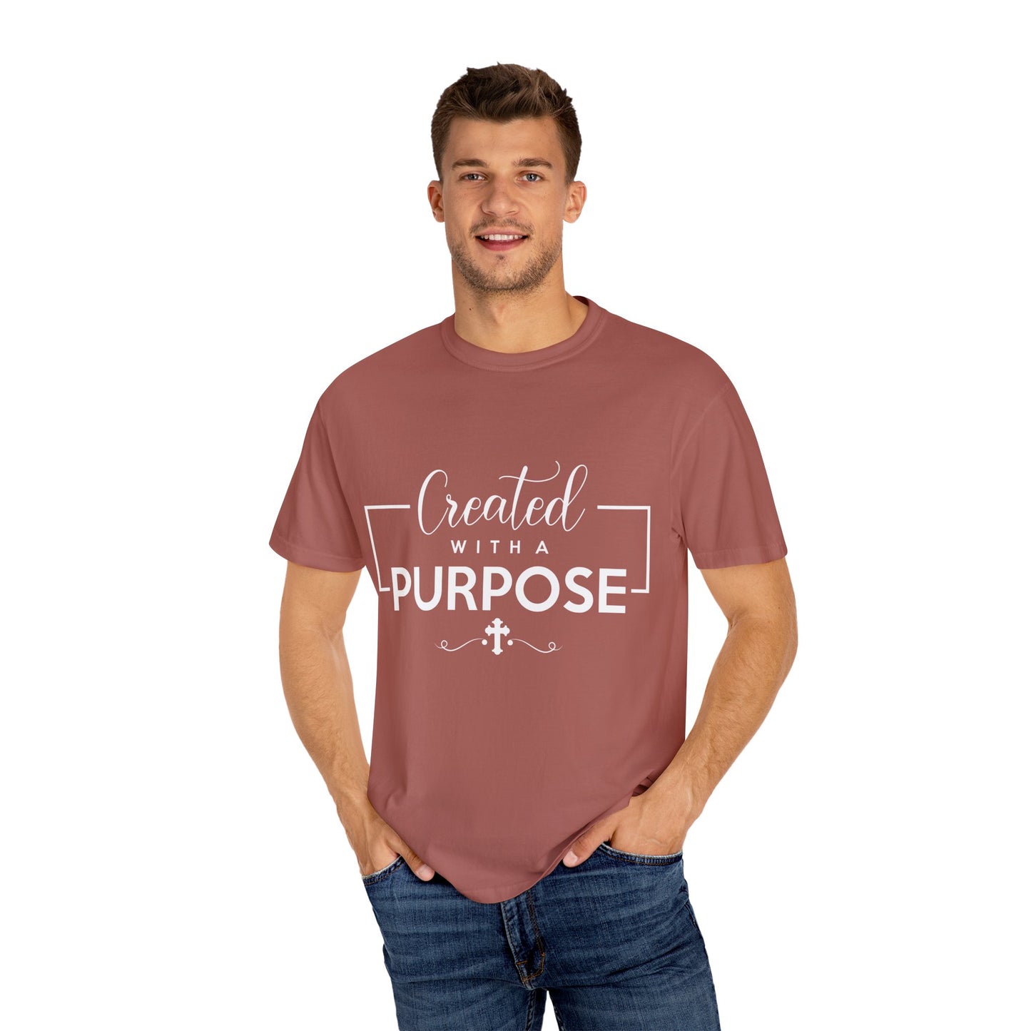 Created with a Purpose Unisex Garment-Dyed T-Shirt" Comfort Colors 1717