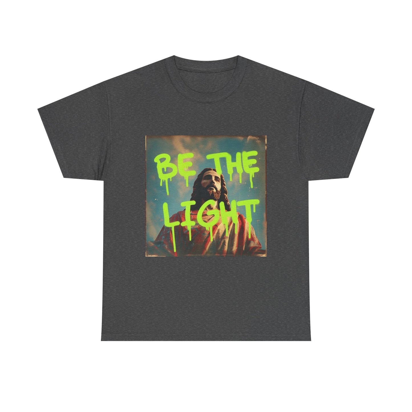 Inspirational Unisex Heavy Cotton Tee - 'Be the Light' Matthew 5:14 Gildan 5000, Inspirational T-shirt, Christian Outfit, Faith Tee, Religious Clothing, Bible Verse Gifts