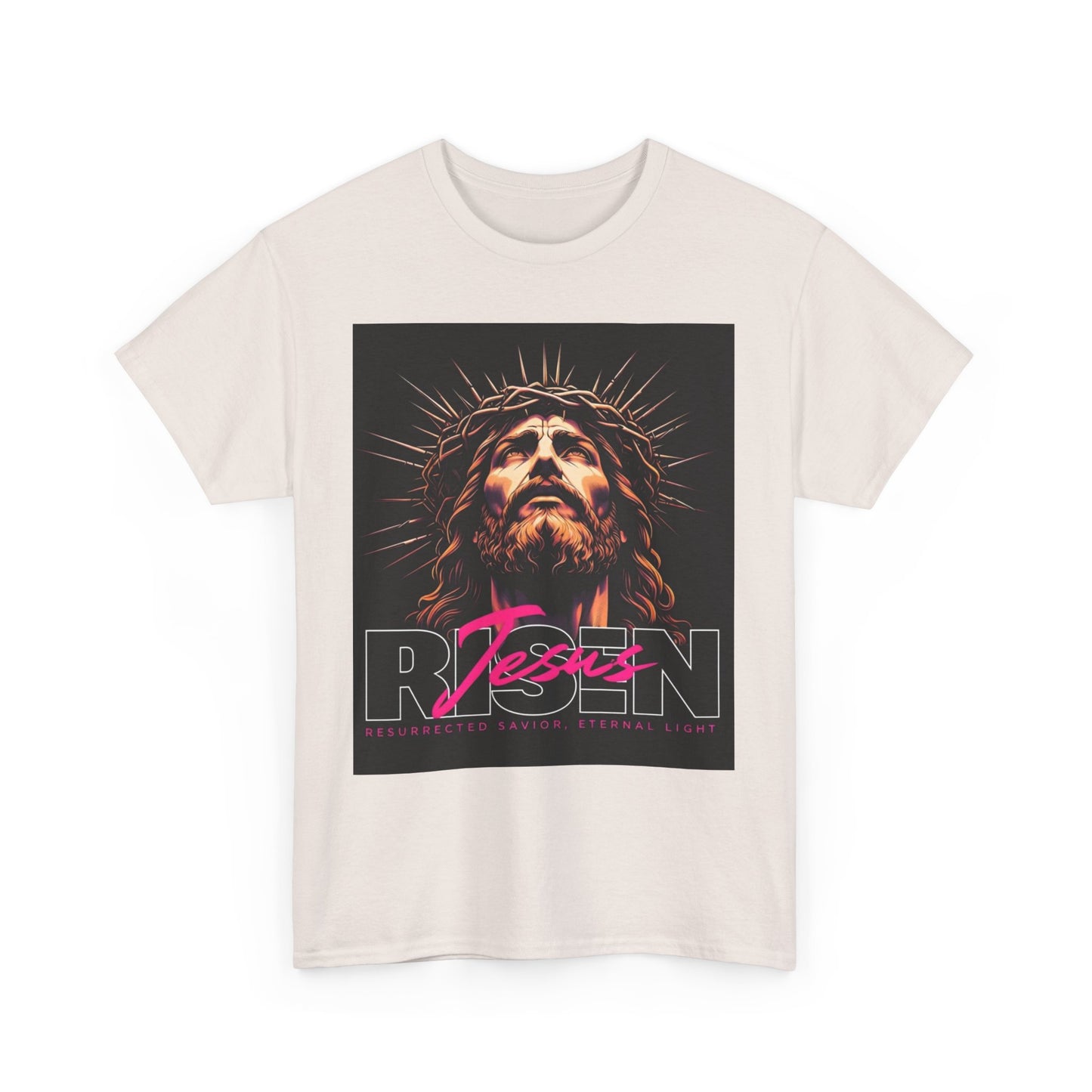 Faith Inspired Unisex Heavy Cotton Tee - Jesus Design