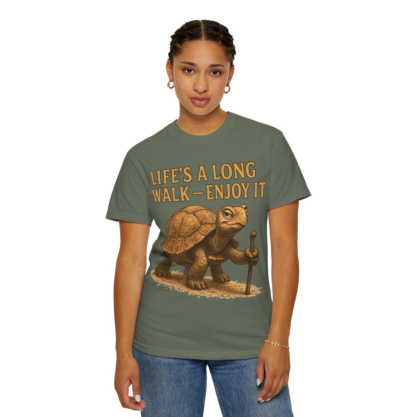 T-shirt - Slow and Methodical Tortoise Design