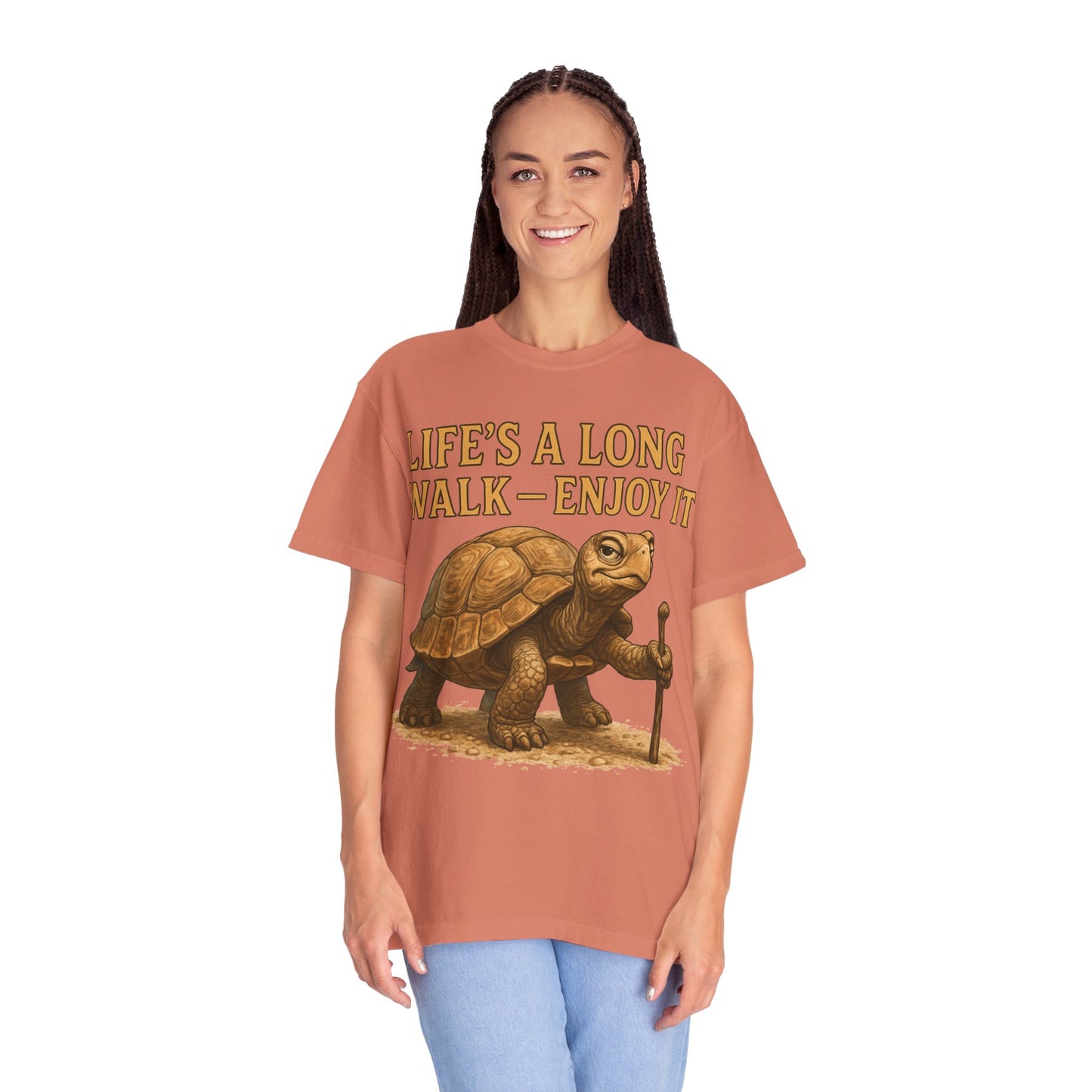 T-shirt - Slow and Methodical Tortoise Design