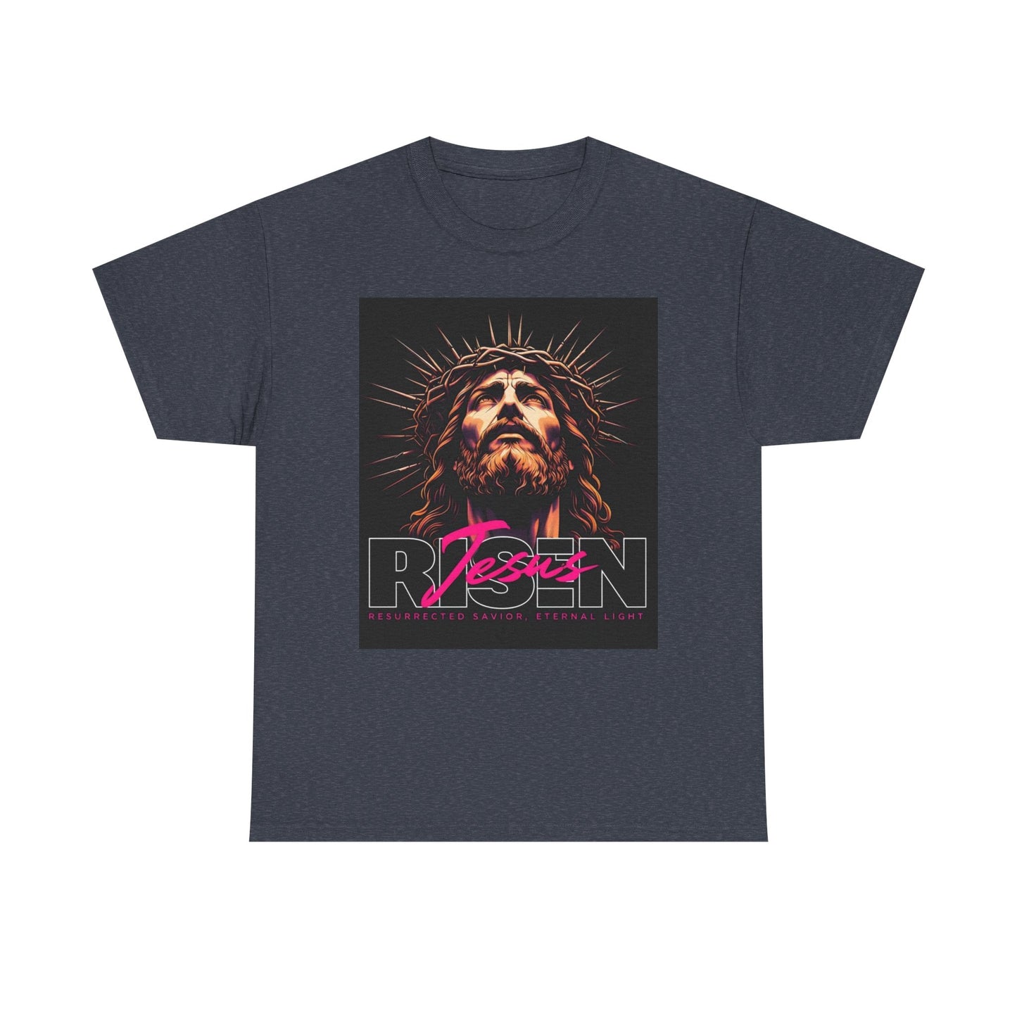Faith Inspired Unisex Heavy Cotton Tee - Jesus Design