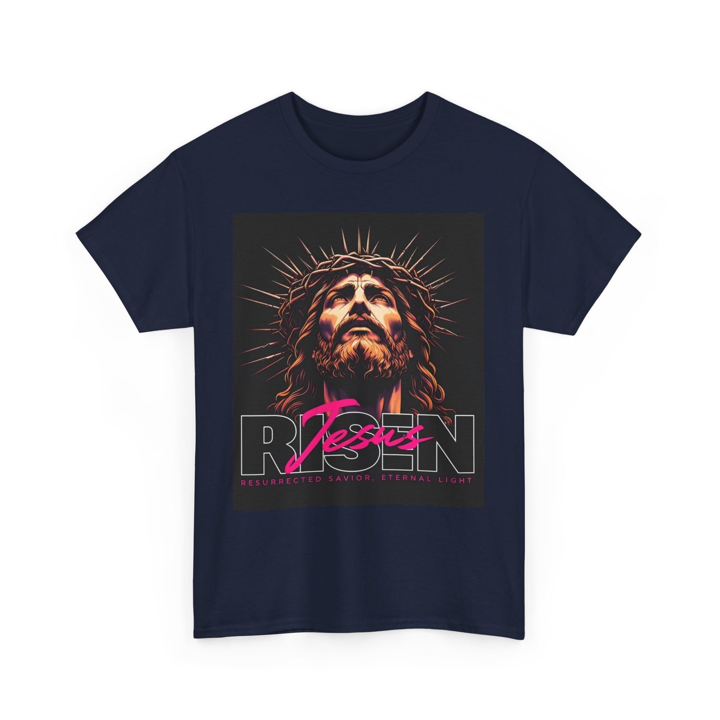 Faith Inspired Unisex Heavy Cotton Tee - Jesus Design