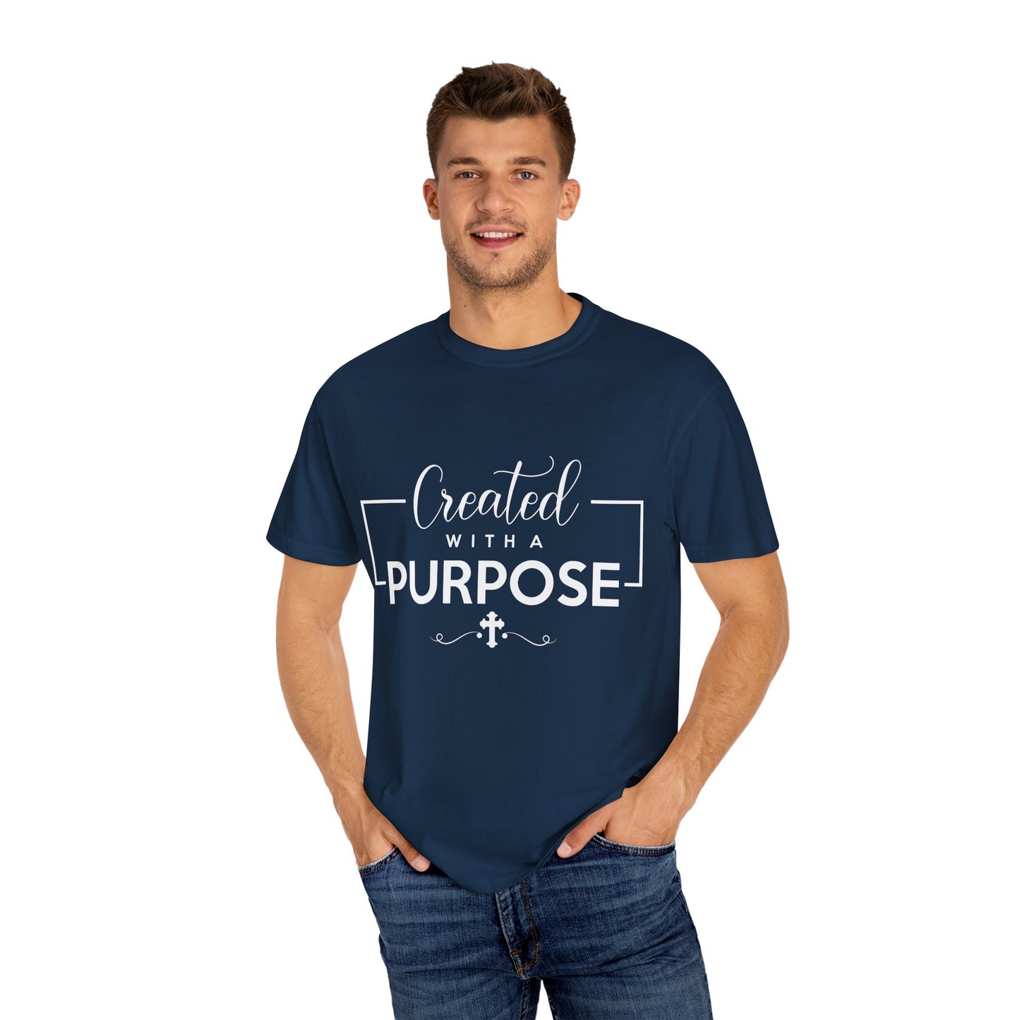 Created with a Purpose Unisex Garment-Dyed T-Shirt" Comfort Colors 1717