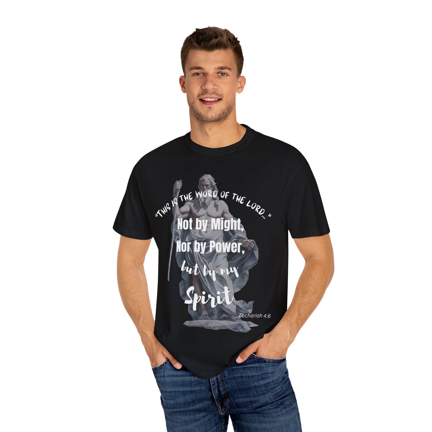 Inspirational Scripture T-Shirt - Not by Might, but by Spirit