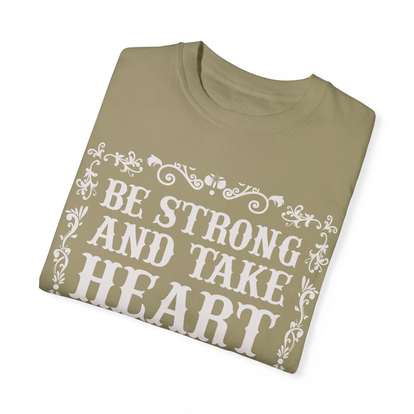 Inspirational Psalm 27 T-Shirt - Unisex Garment-Dyed Tee