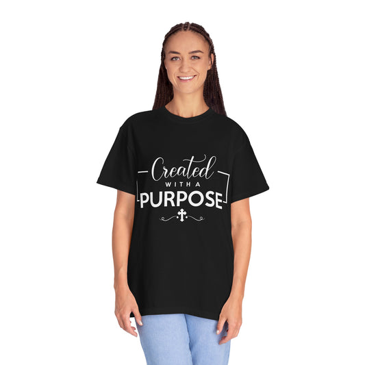 Created with a Purpose Unisex Garment-Dyed T-Shirt" Comfort Colors 1717