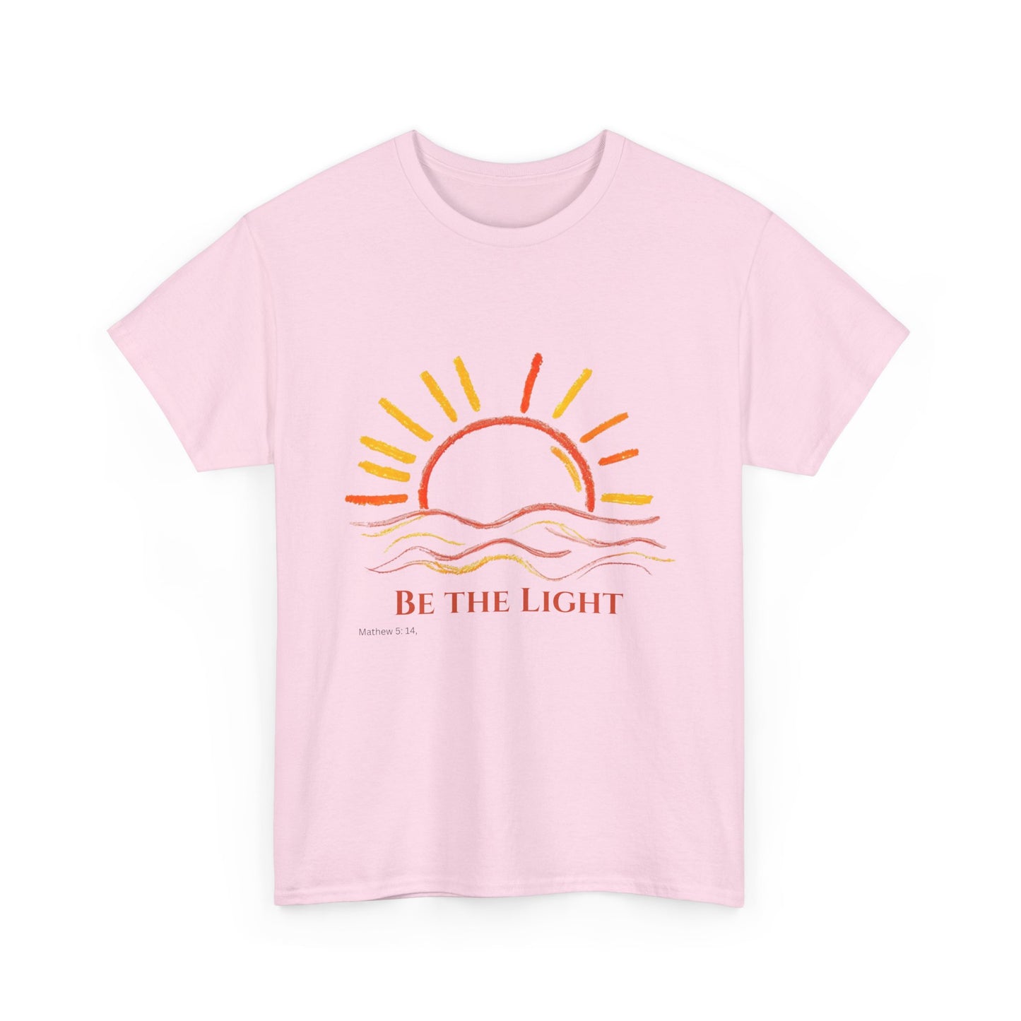 Be The Light - Mathew 5:14 Unisex Heavy Cotton Christian Faith Inspirational Tee
