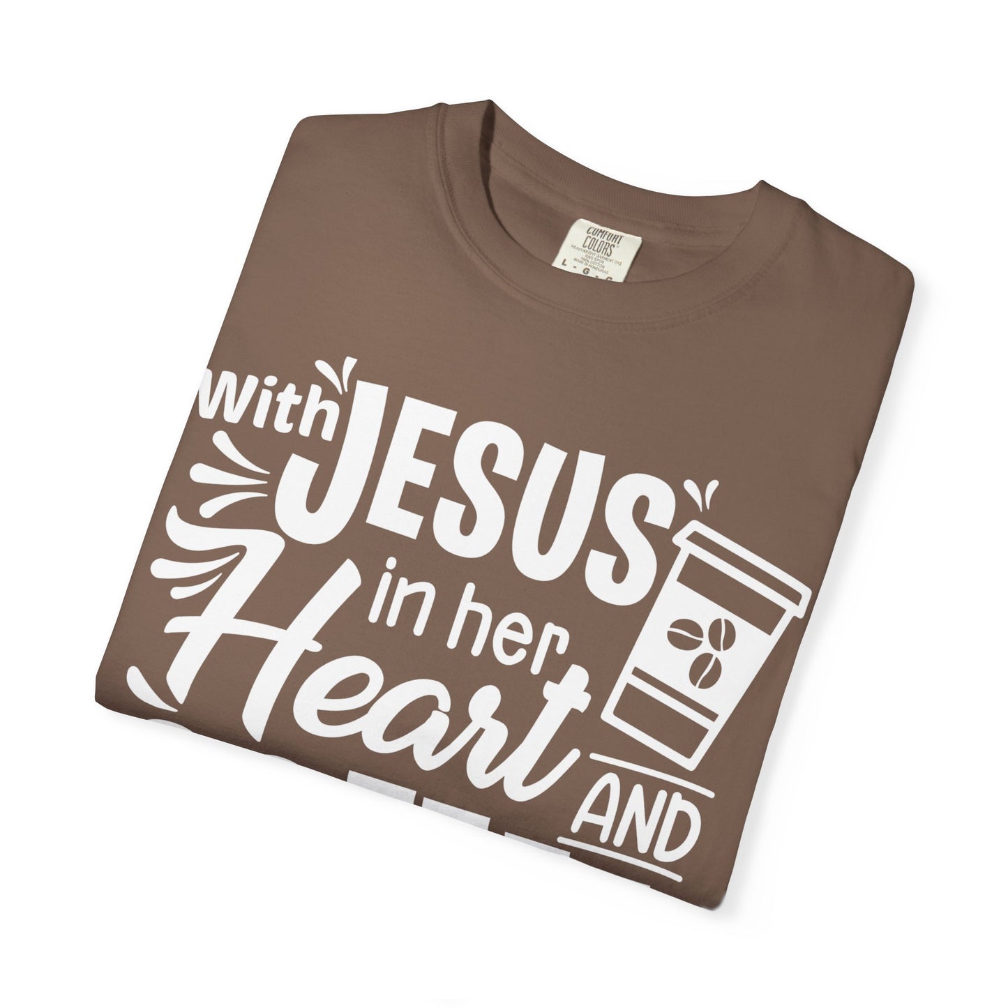 Christian Graphic T-Shirt - Unstoppable Jesus and Coffee Tee
