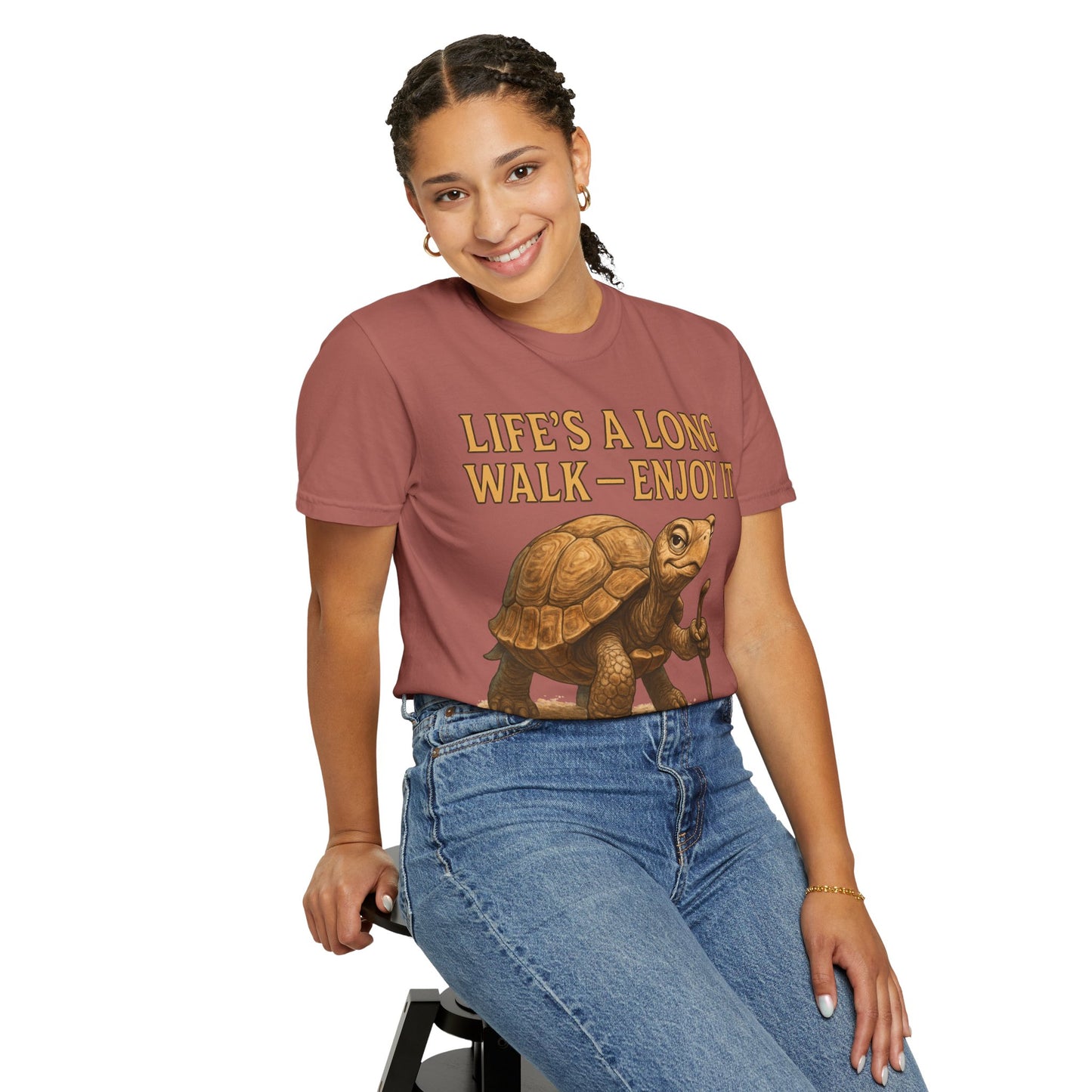 T-shirt - Slow and Methodical Tortoise Design