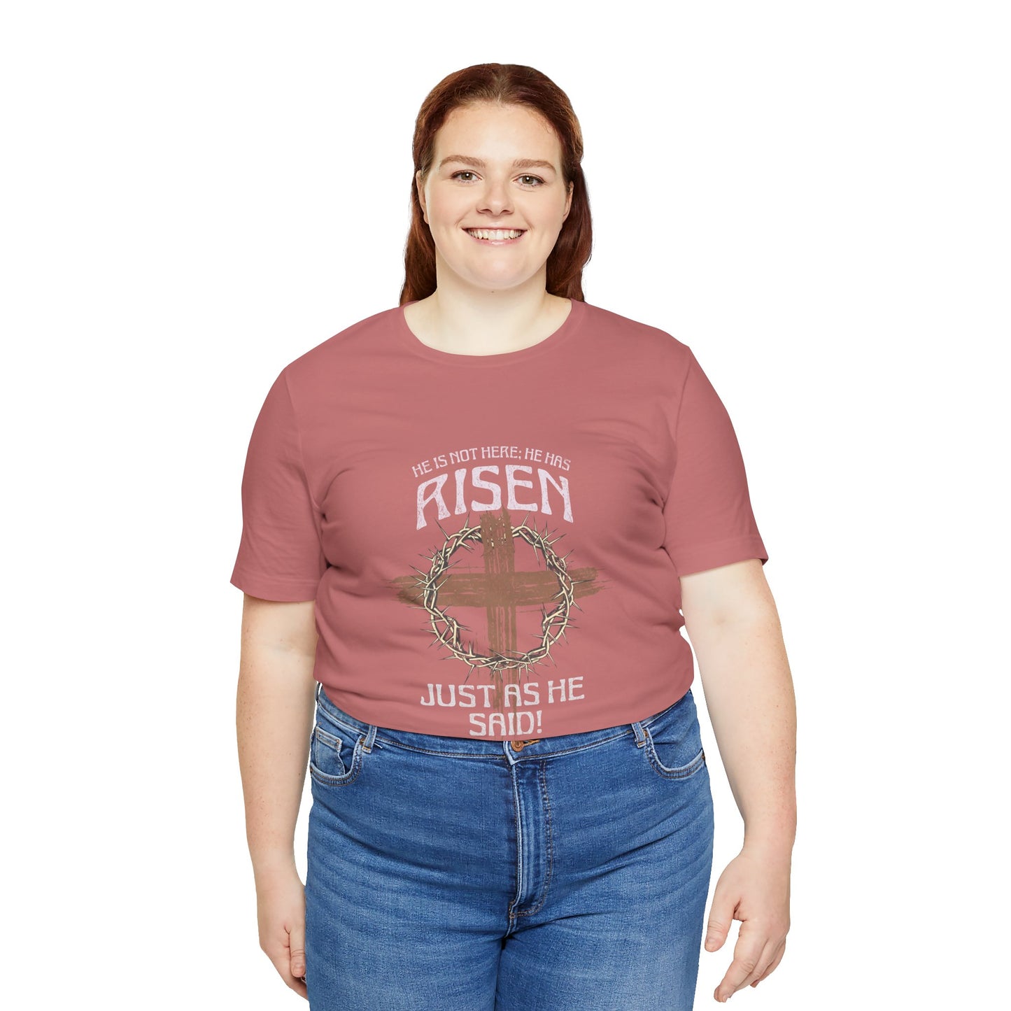 Christian Inspirational T-Shirt 'He Has Risen' Unisex Tee