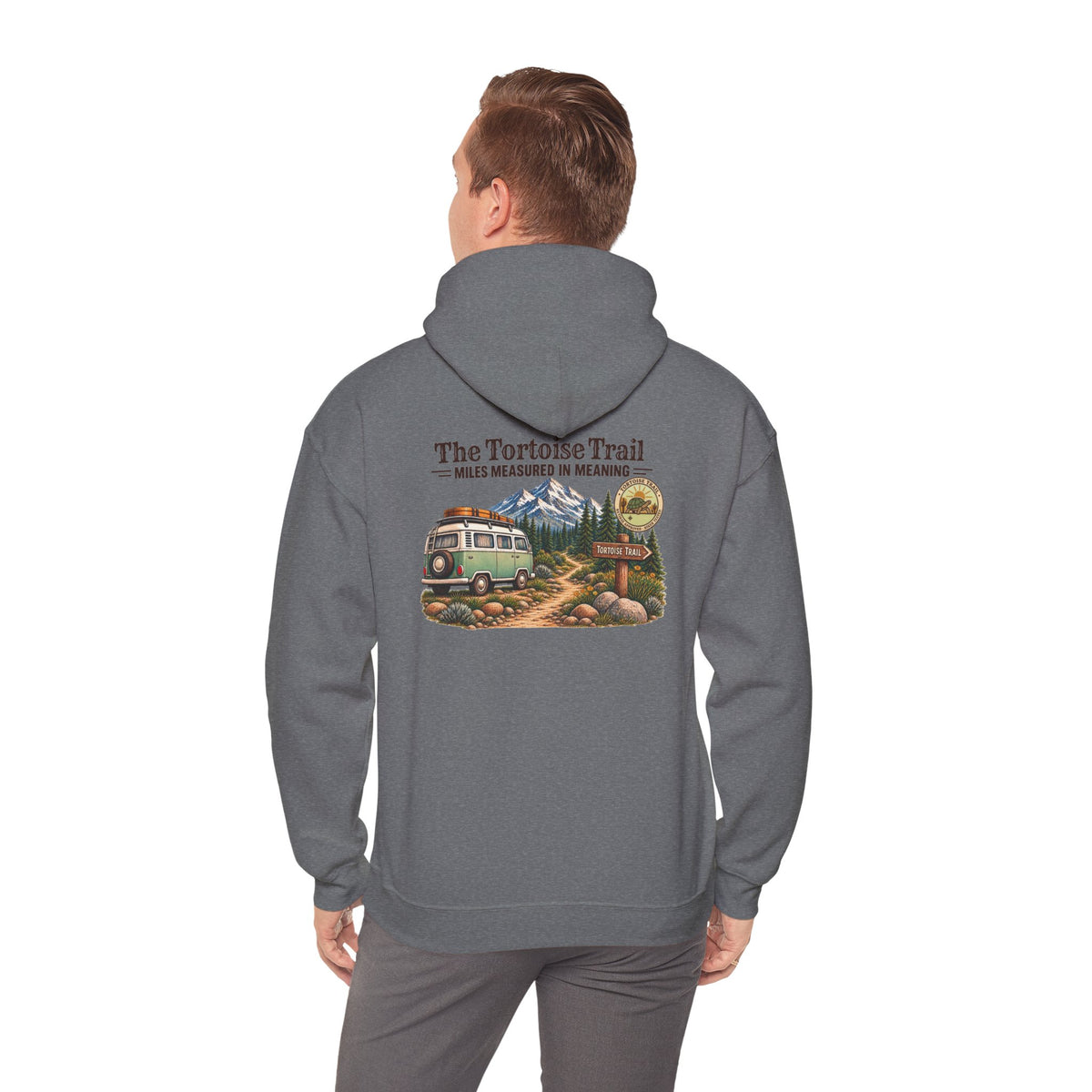 Adventure Hoodie – "The Tortoise Trail: Miles Measured in Memories" Graphic Hoodie