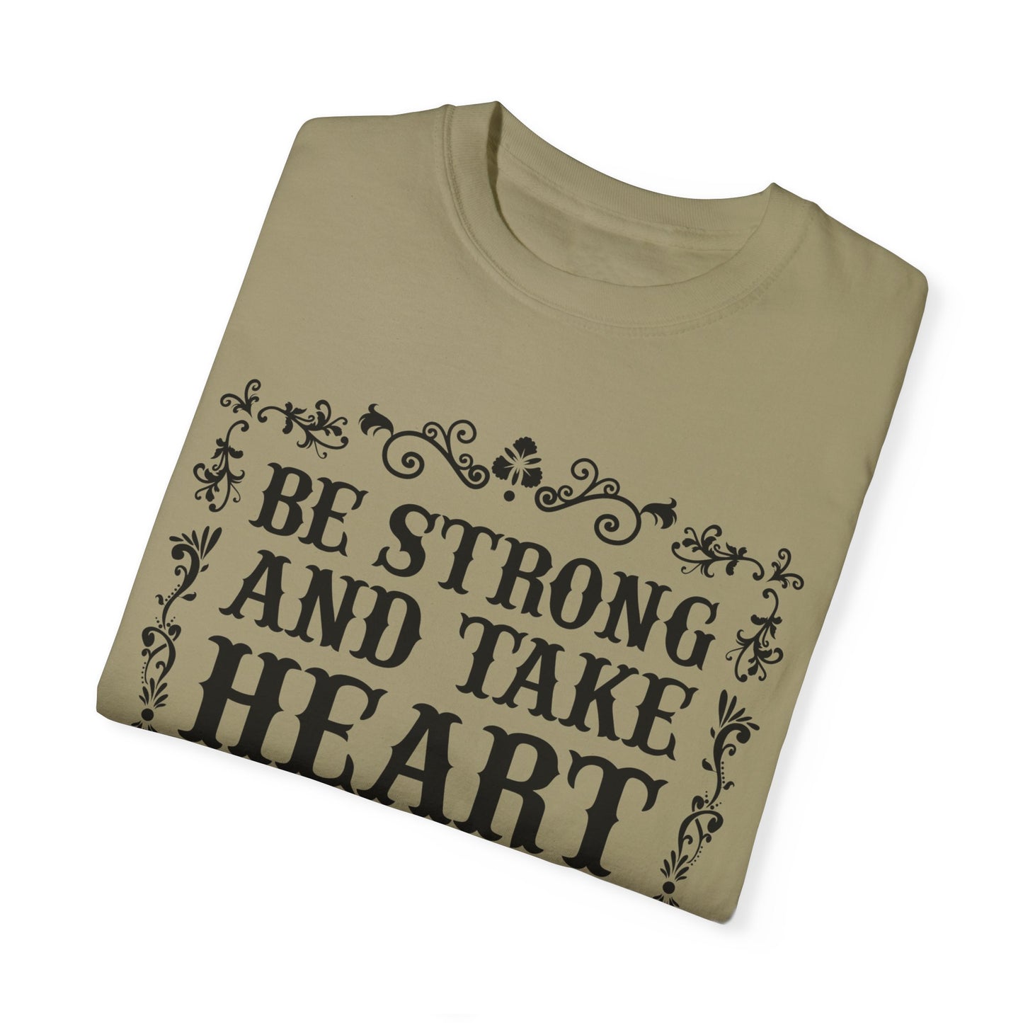 Inspirational Psalm 27 T-Shirt - Unisex Garment-Dyed Tee