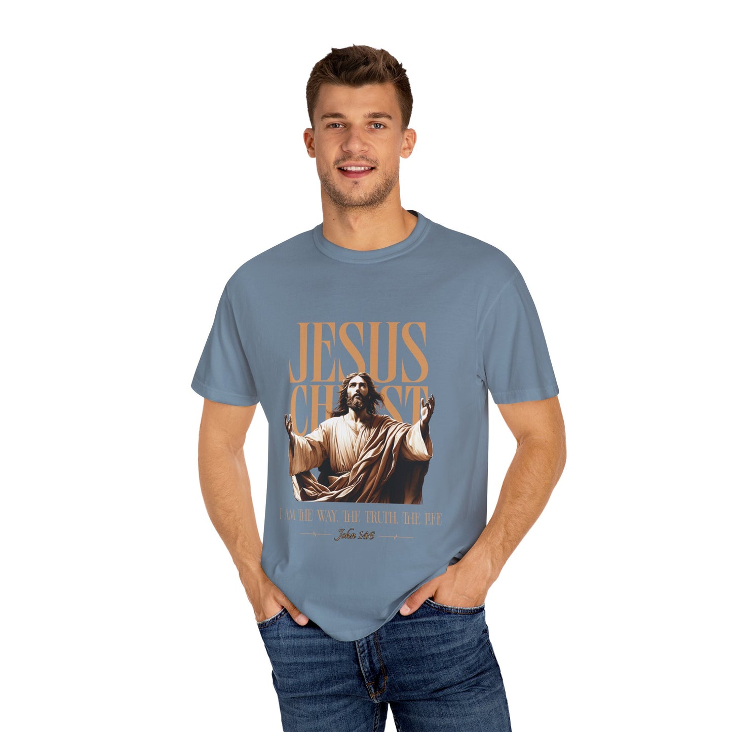 Christian Bible Verse Unisex Tee, The Way The Truth The Life John 14:6 Unisex Shirt, Religious Christian Apparel, Inspirational Graphic Tee, Christian Comfort Tee, John14:6  Scripture