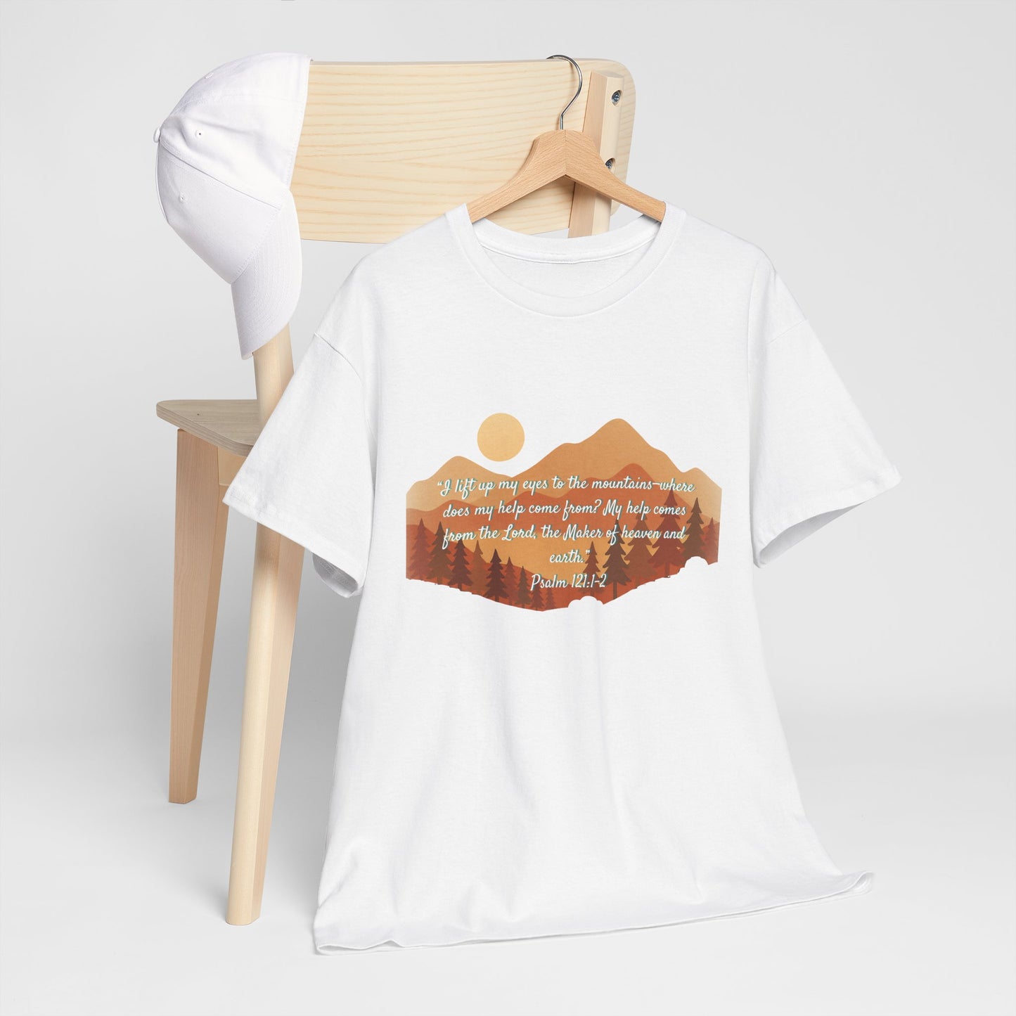 Nature-Inspired Unisex Heavy Cotton Tee, Adventure Tee, Outdoor Lover Shirt, Gift for Hikers, Motivational Tee, Eco-Friendly Fashion