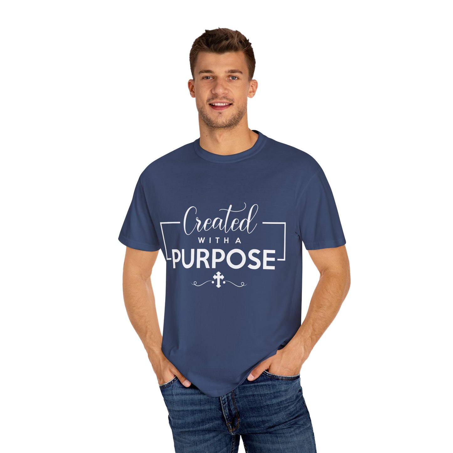 Created with a Purpose Unisex Garment-Dyed T-Shirt" Comfort Colors 1717
