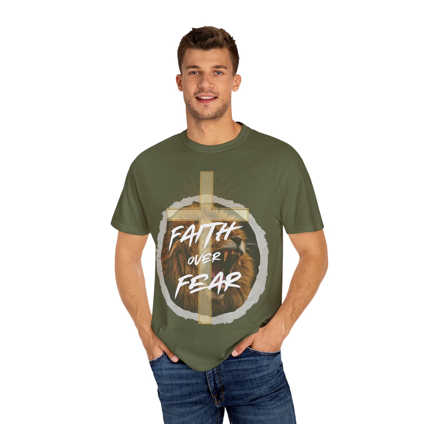 Faith over Fear Lion T-Shirt