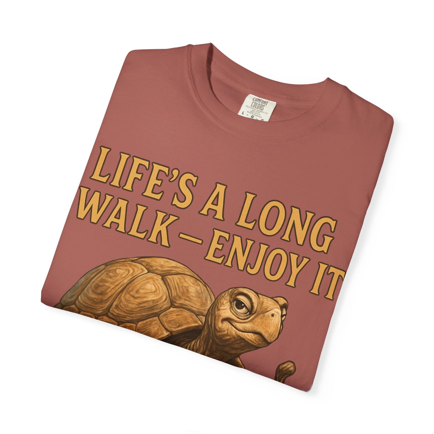 T-shirt - Slow and Methodical Tortoise Design