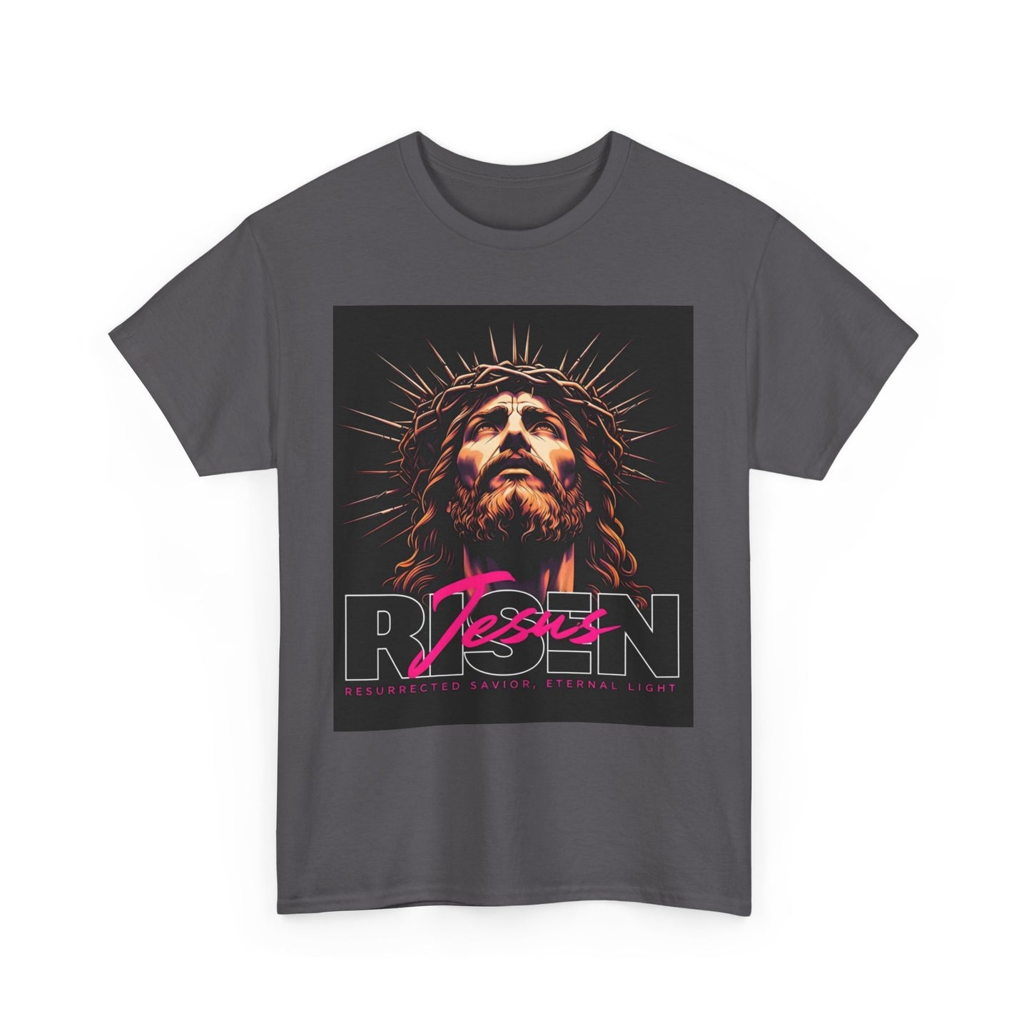 Faith Inspired Unisex Heavy Cotton Tee - Jesus Design