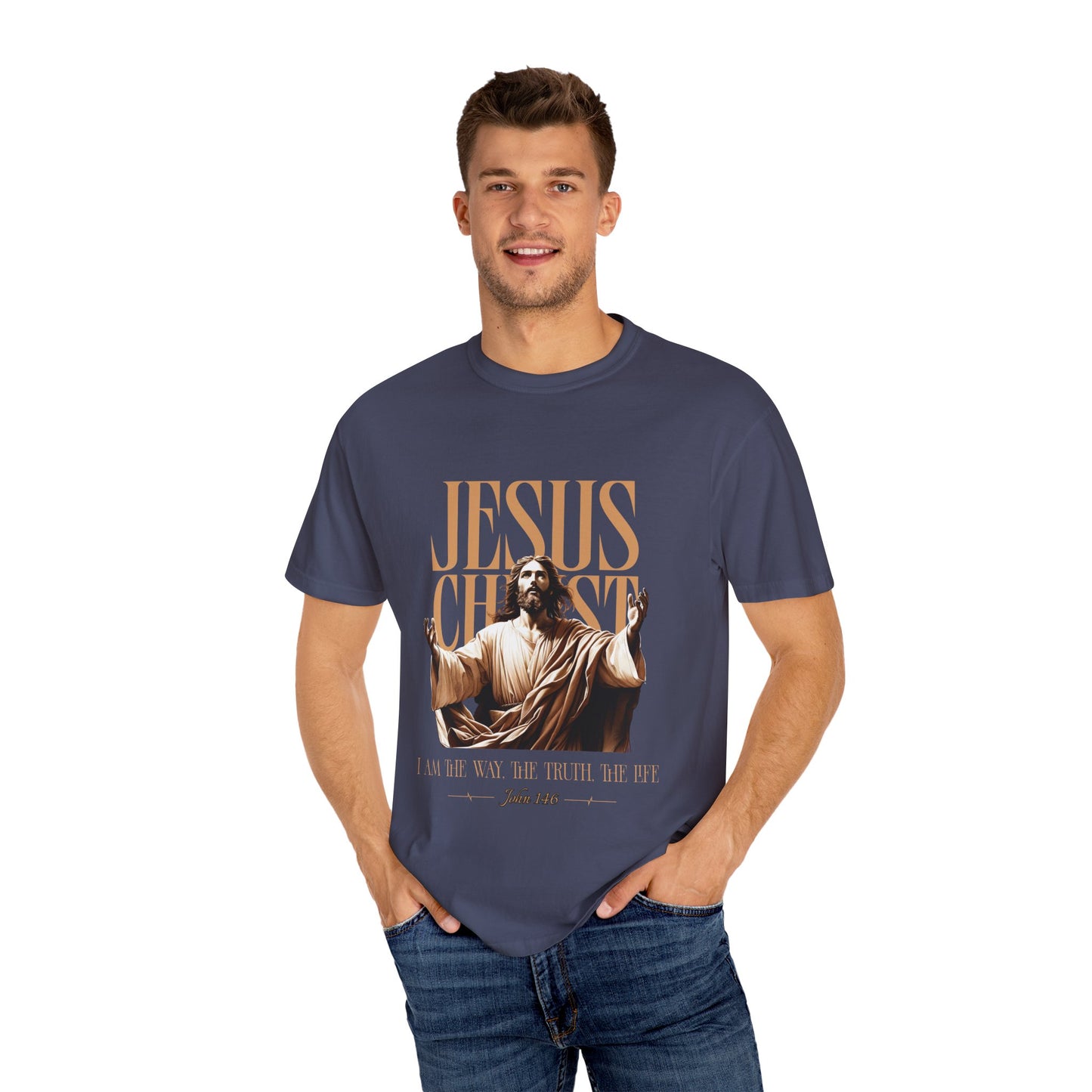 Christian Bible Verse Unisex Tee, The Way The Truth The Life John 14:6 Unisex Shirt, Religious Christian Apparel, Inspirational Graphic Tee, Christian Comfort Tee, John14:6  Scripture