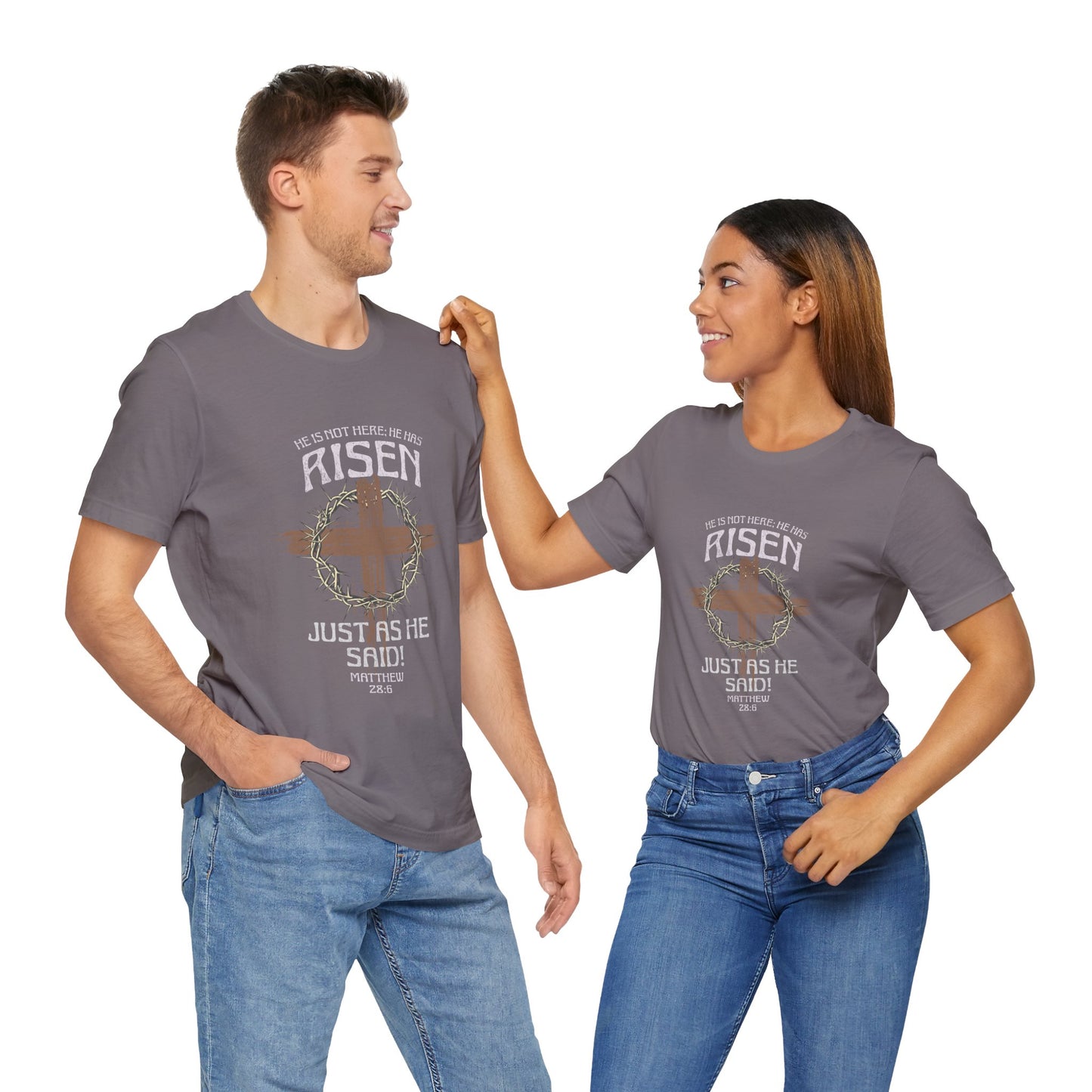 Christian Inspirational T-Shirt 'He Has Risen' Unisex Tee