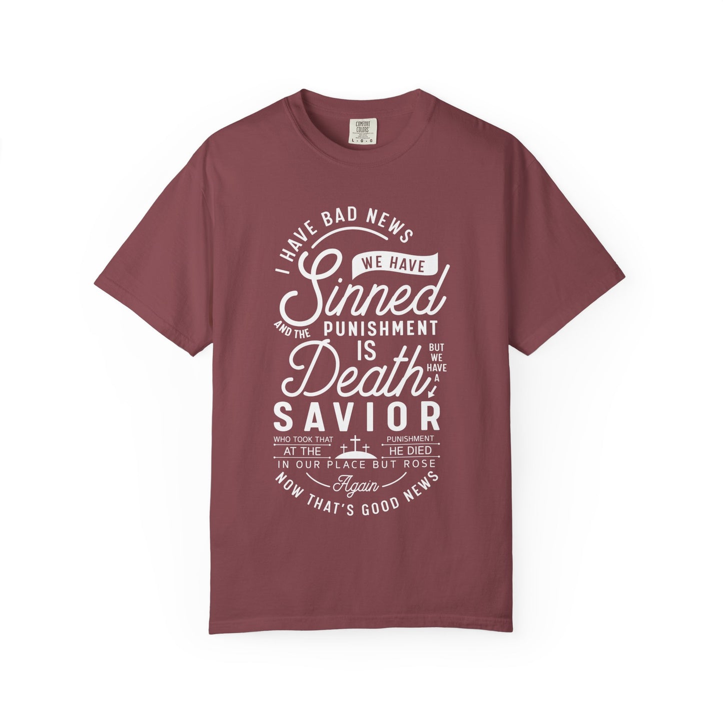 Faith-Inspired Garment-Dyed T-Shirt, Inspirational Tee, Christian Apparel, Casual Wear, Religious Gifts, Everyday Fashion