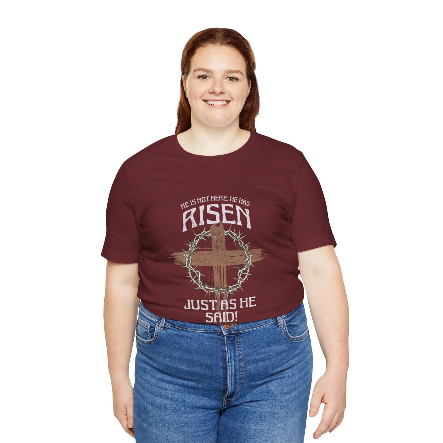 Christian Inspirational T-Shirt 'He Has Risen' Unisex Tee