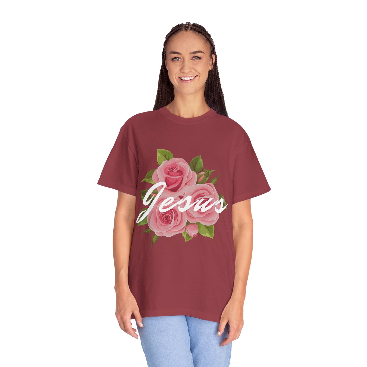 Jesus Floral T-shirt, Vintage Shirt, Christian Apparel, Flower Graphic Tee, Faith-based Gift, Unisex Fashion