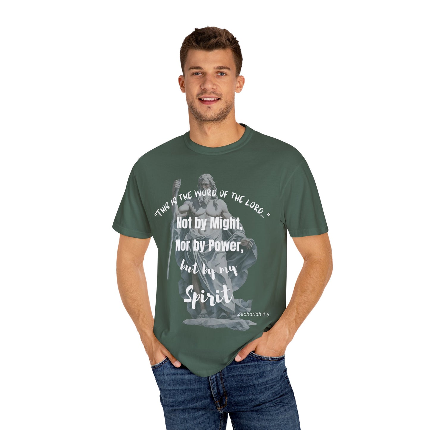 Inspirational Scripture T-Shirt - Not by Might, but by Spirit