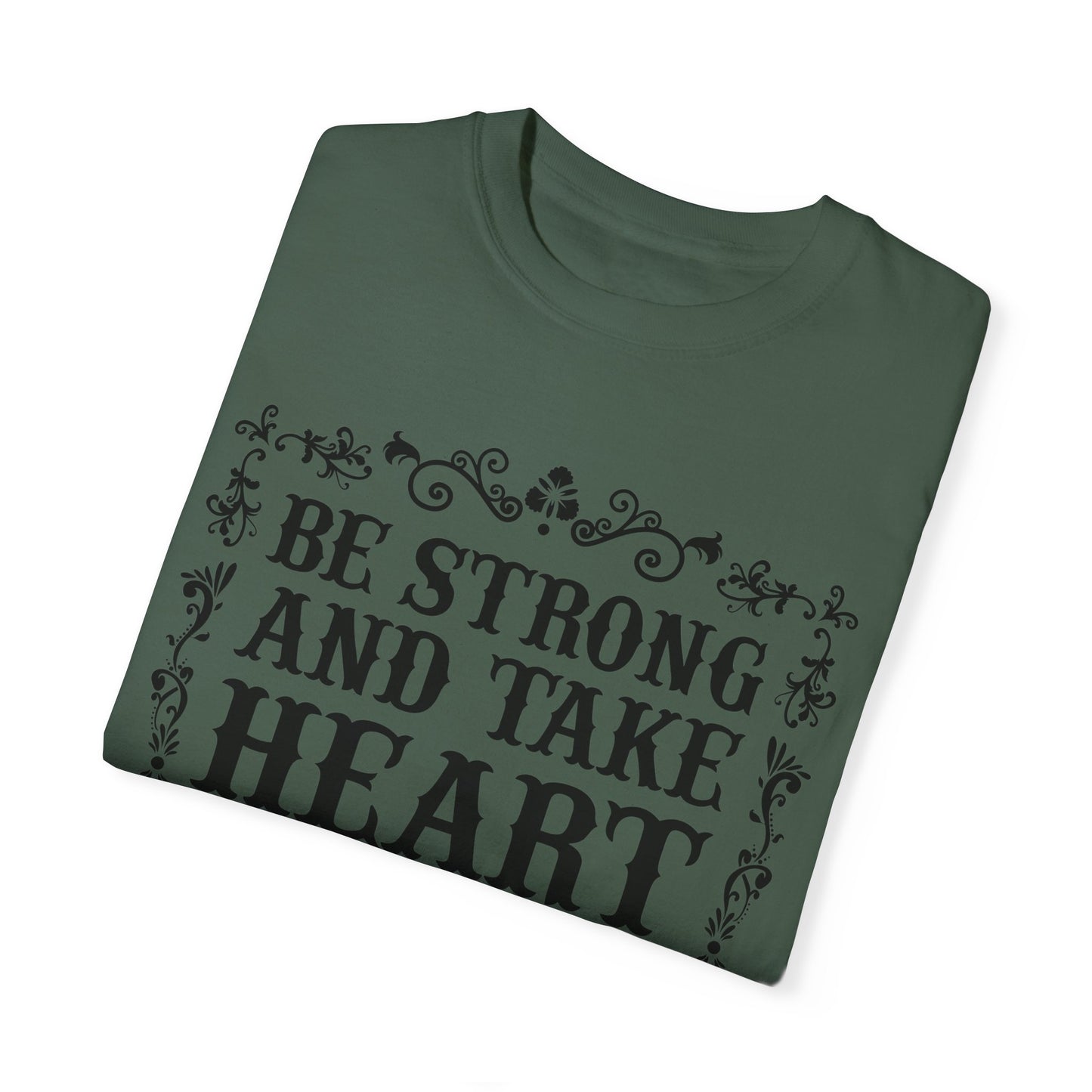Inspirational Psalm 27 T-Shirt - Unisex Garment-Dyed Tee