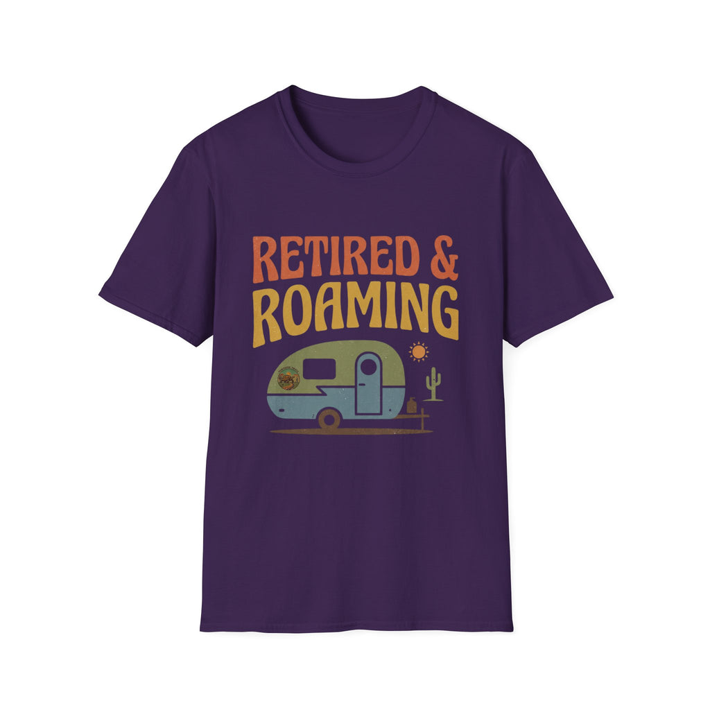 Retro Retired & Roaming  Tee Shirt