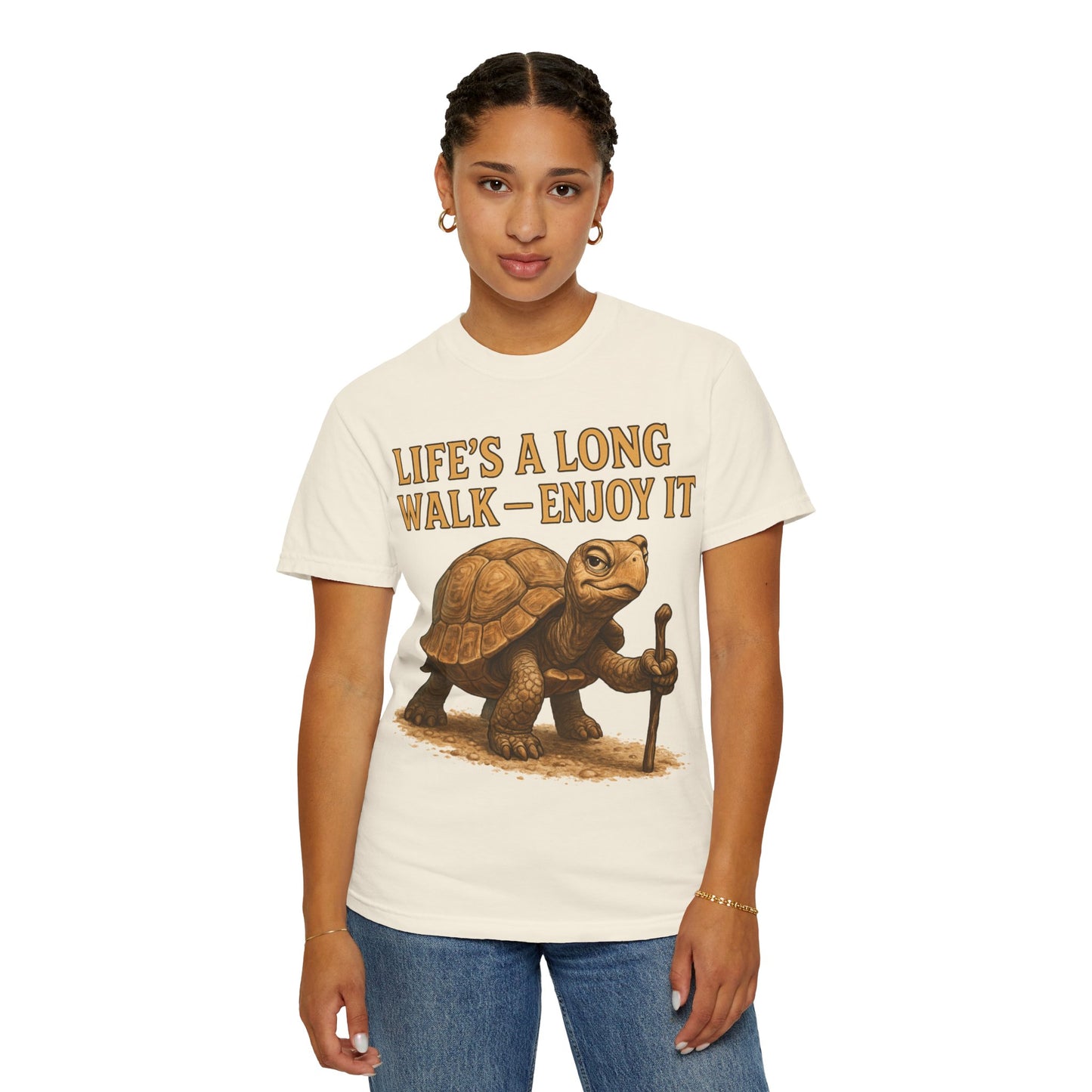 T-shirt - Slow and Methodical Tortoise Design