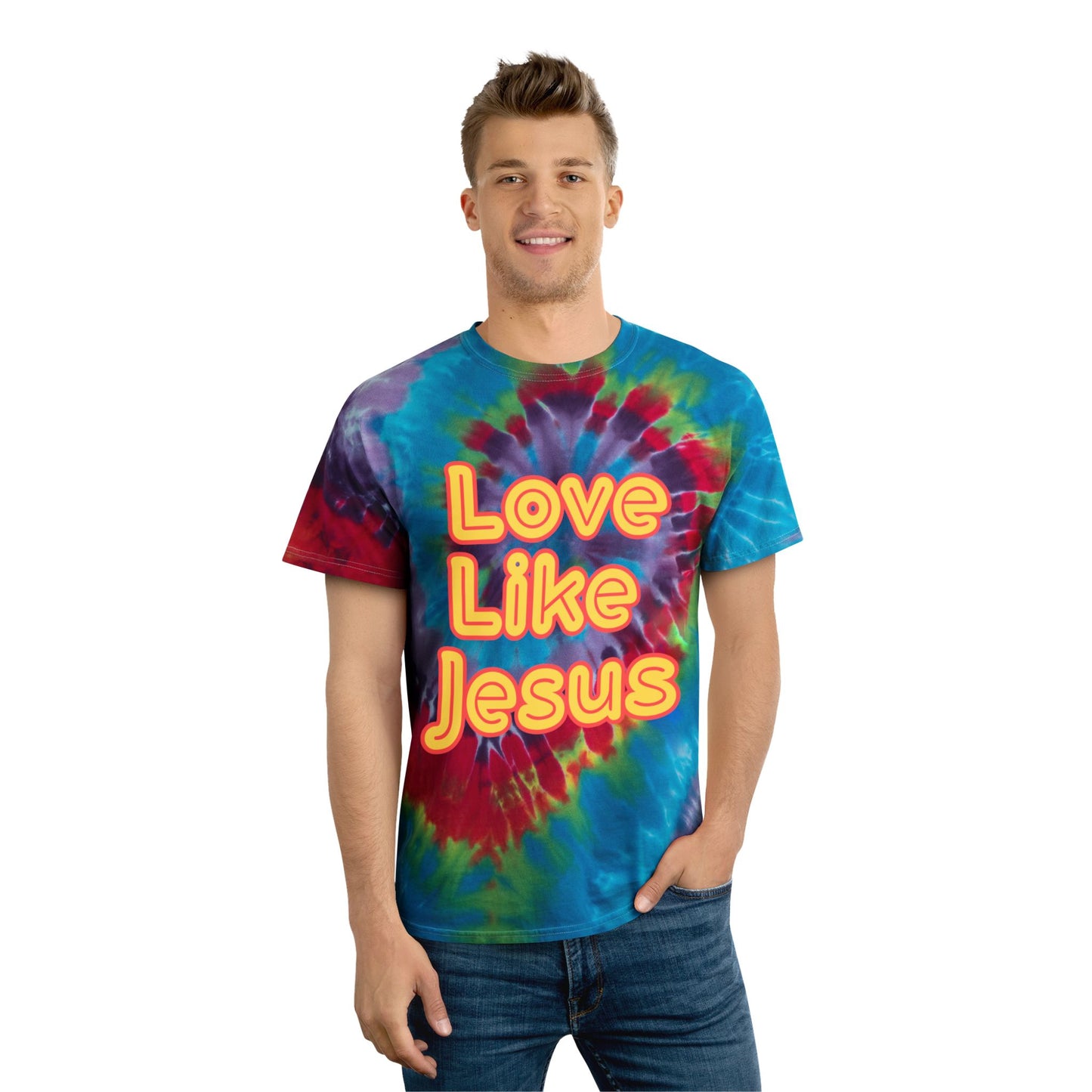 Tie-Dye Tee - Tie-Dye Love Like Jesus