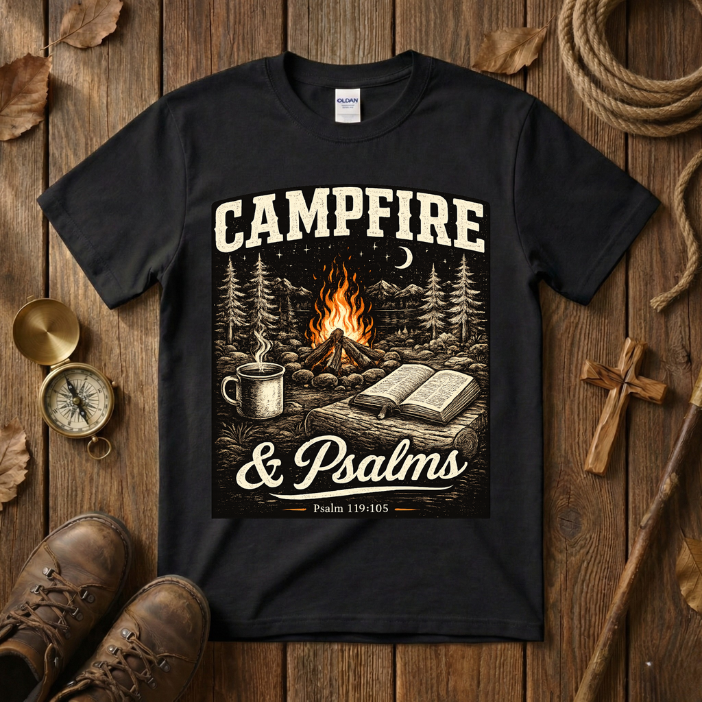 Campfire and Psalms - Tee Shirt