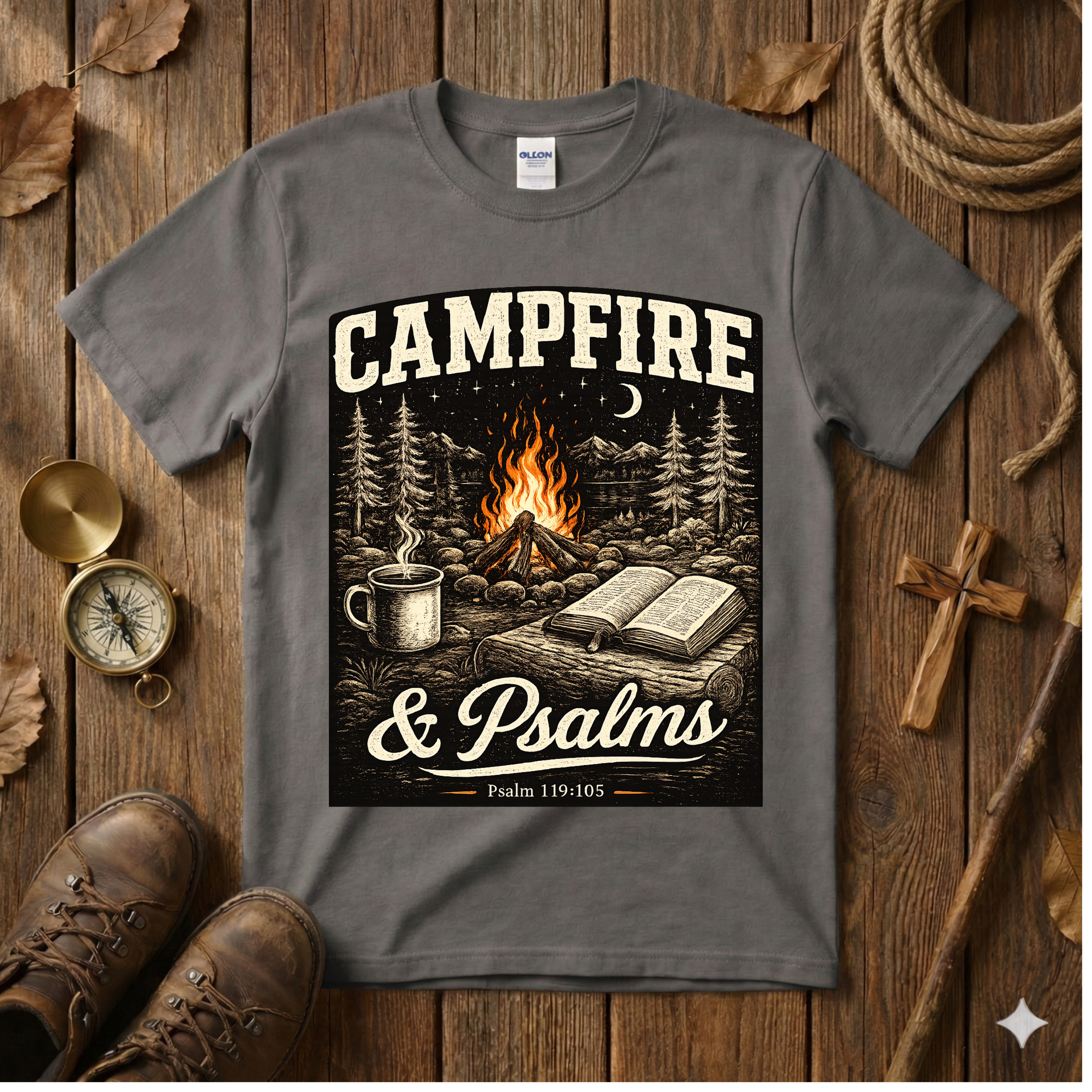 Campfire and Psalms - Tee Shirt