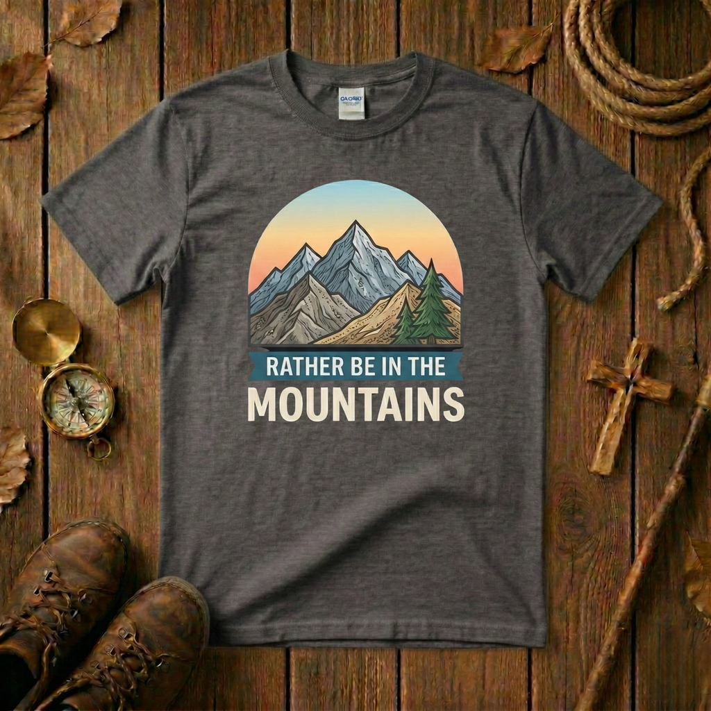 I'd Rather Be In The Mountains Tee Shirt