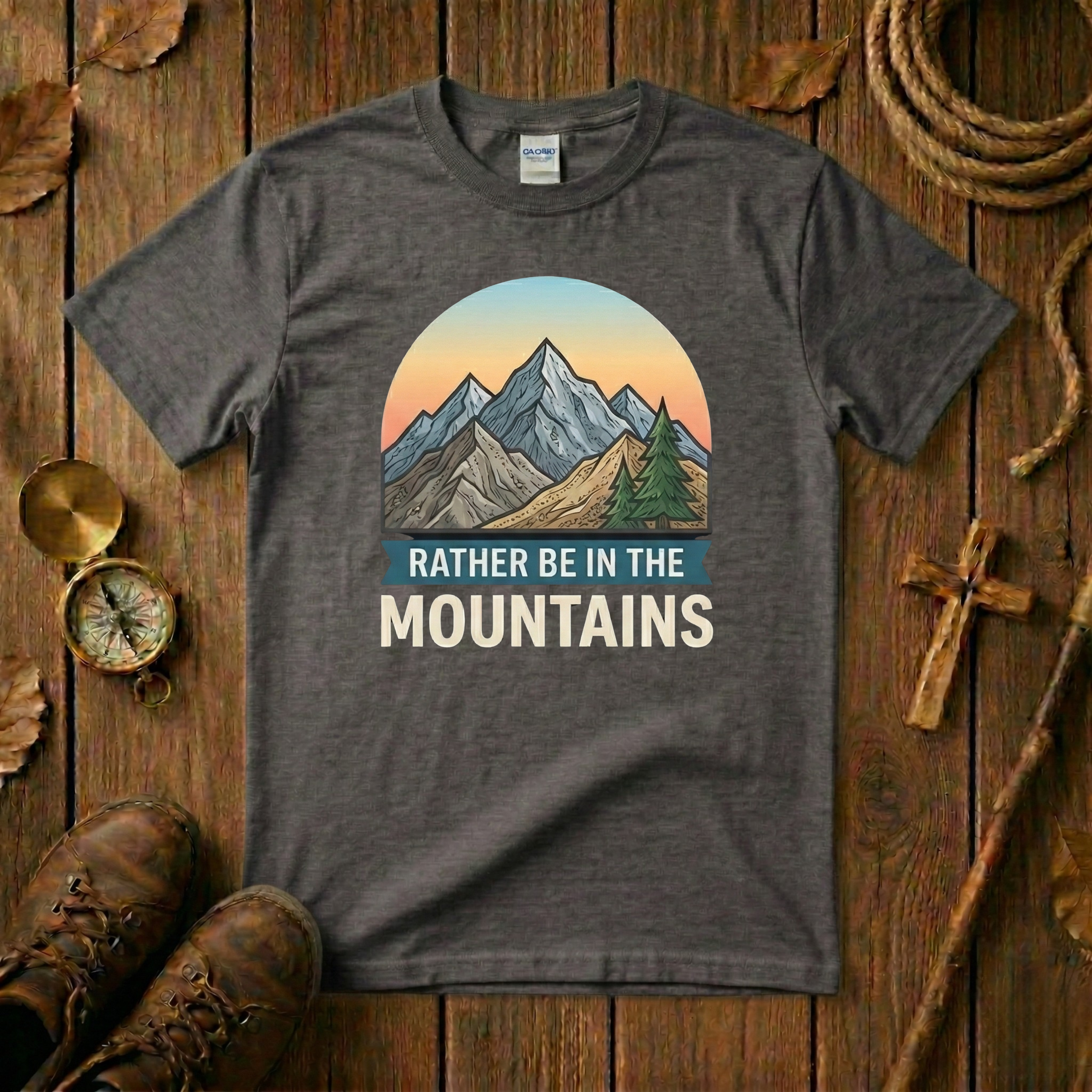 I'd Rather Be In The Mountains Tee Shirt
