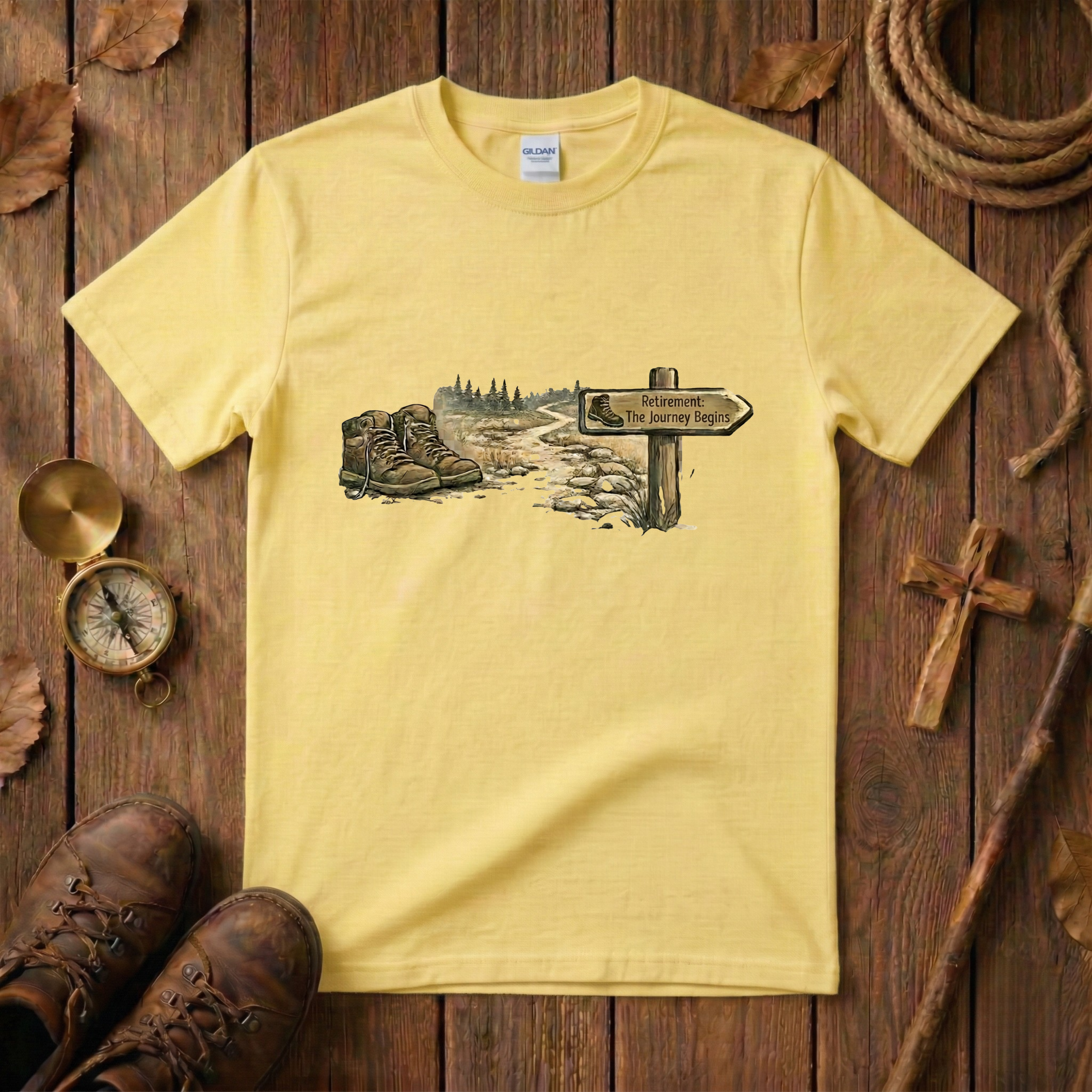 Retirement The Journey Begins Tee Shirt