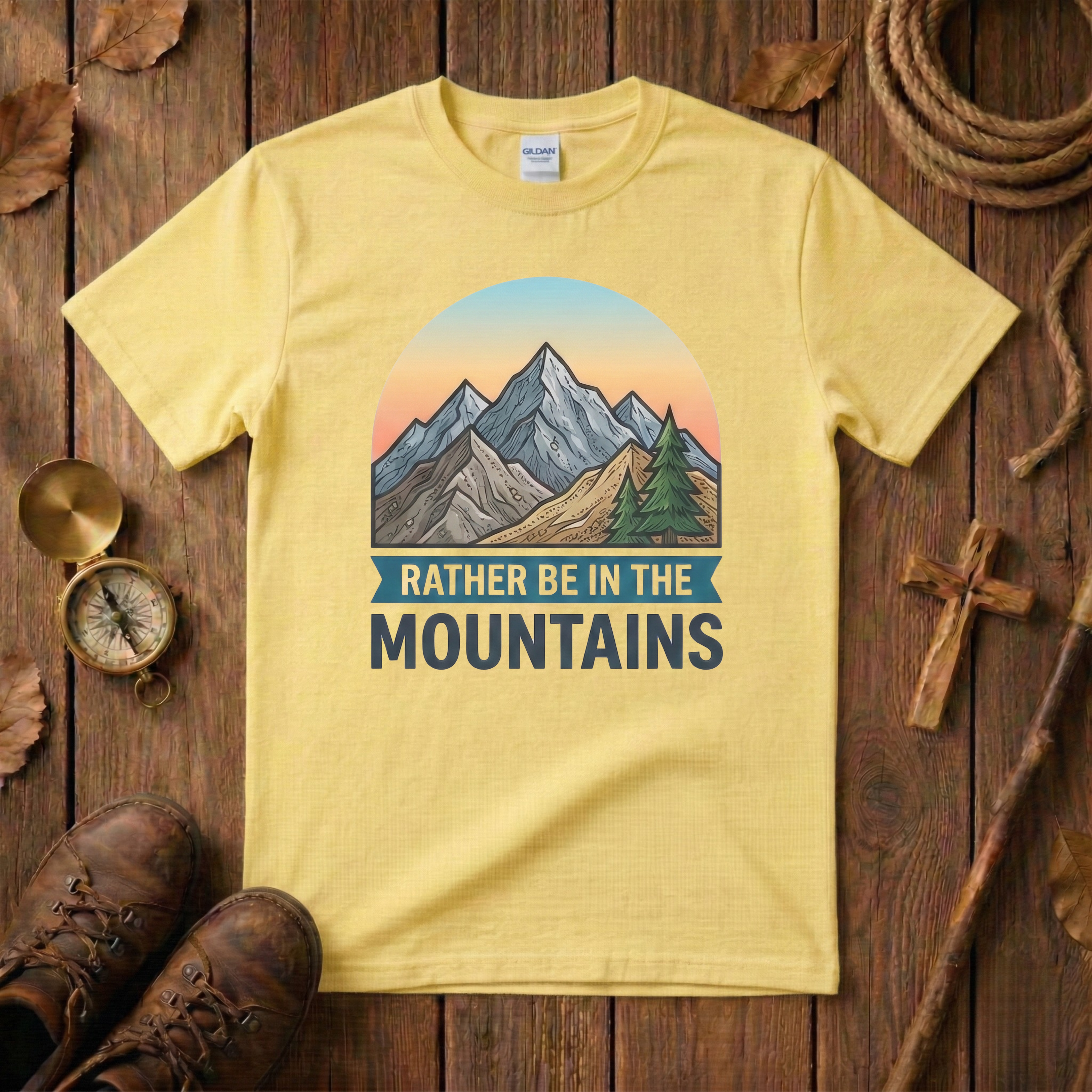 Rather Be In The Mountains Tee Shirt