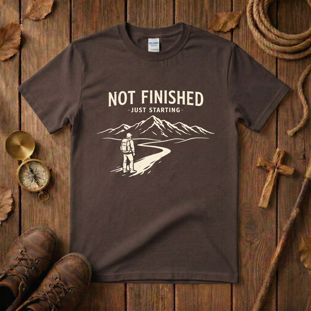 Not Finished, Just Starting Tee Shirt