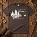 He Leads Me Beside Still Waters Tee Shirt
