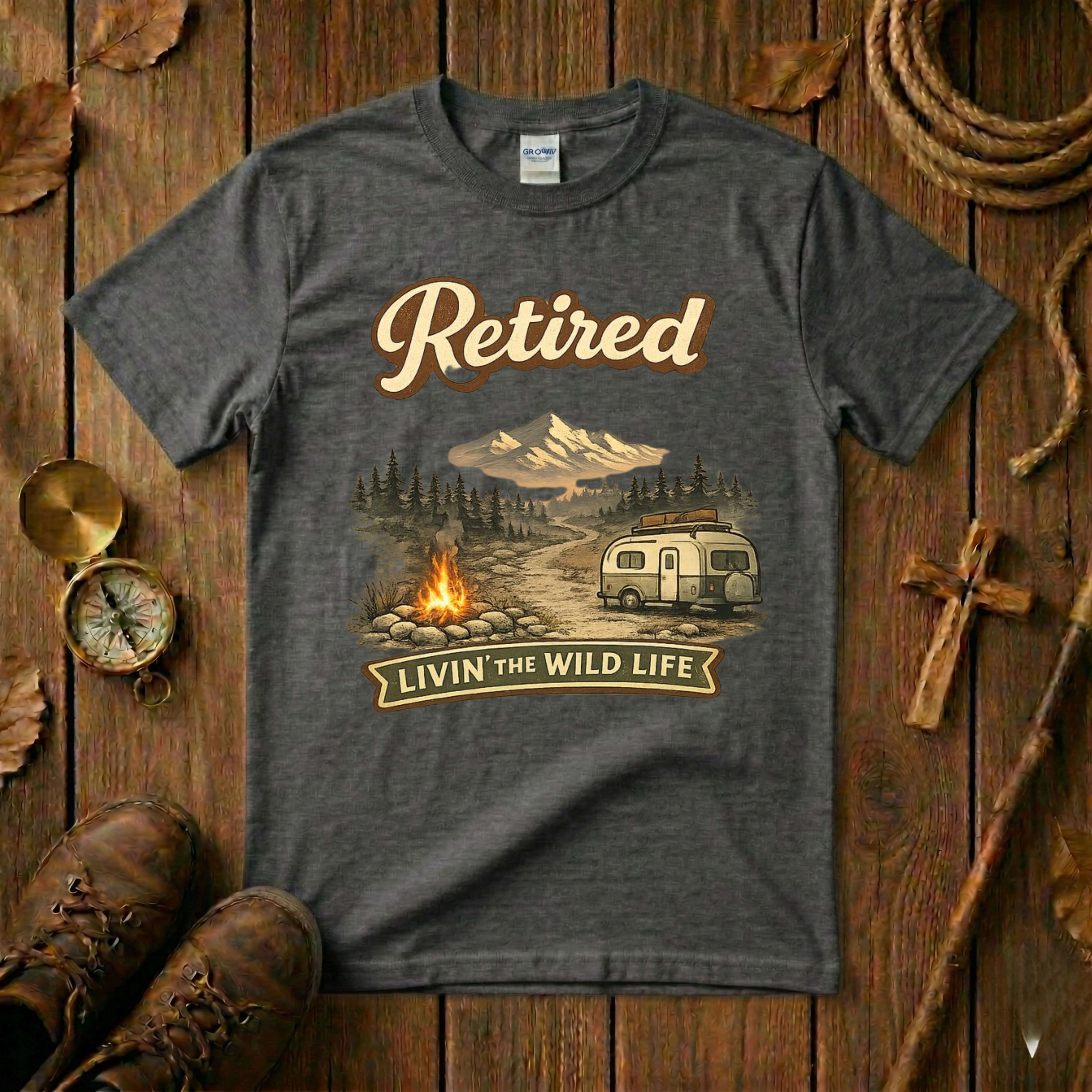 Retired Livin the Wild Life Tee Shirt