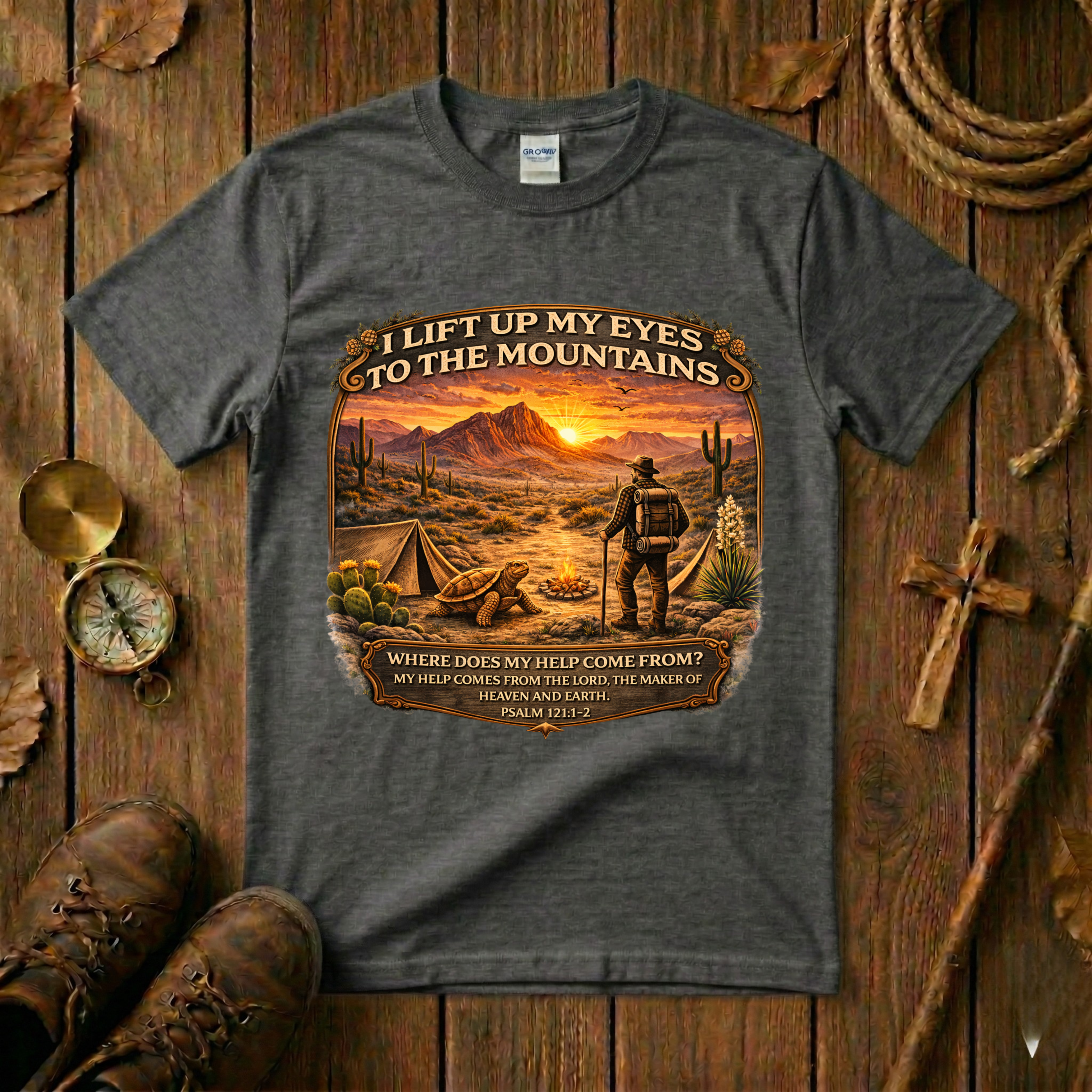 I Lift My Eyes Up to the Mountains Tee Shirt
