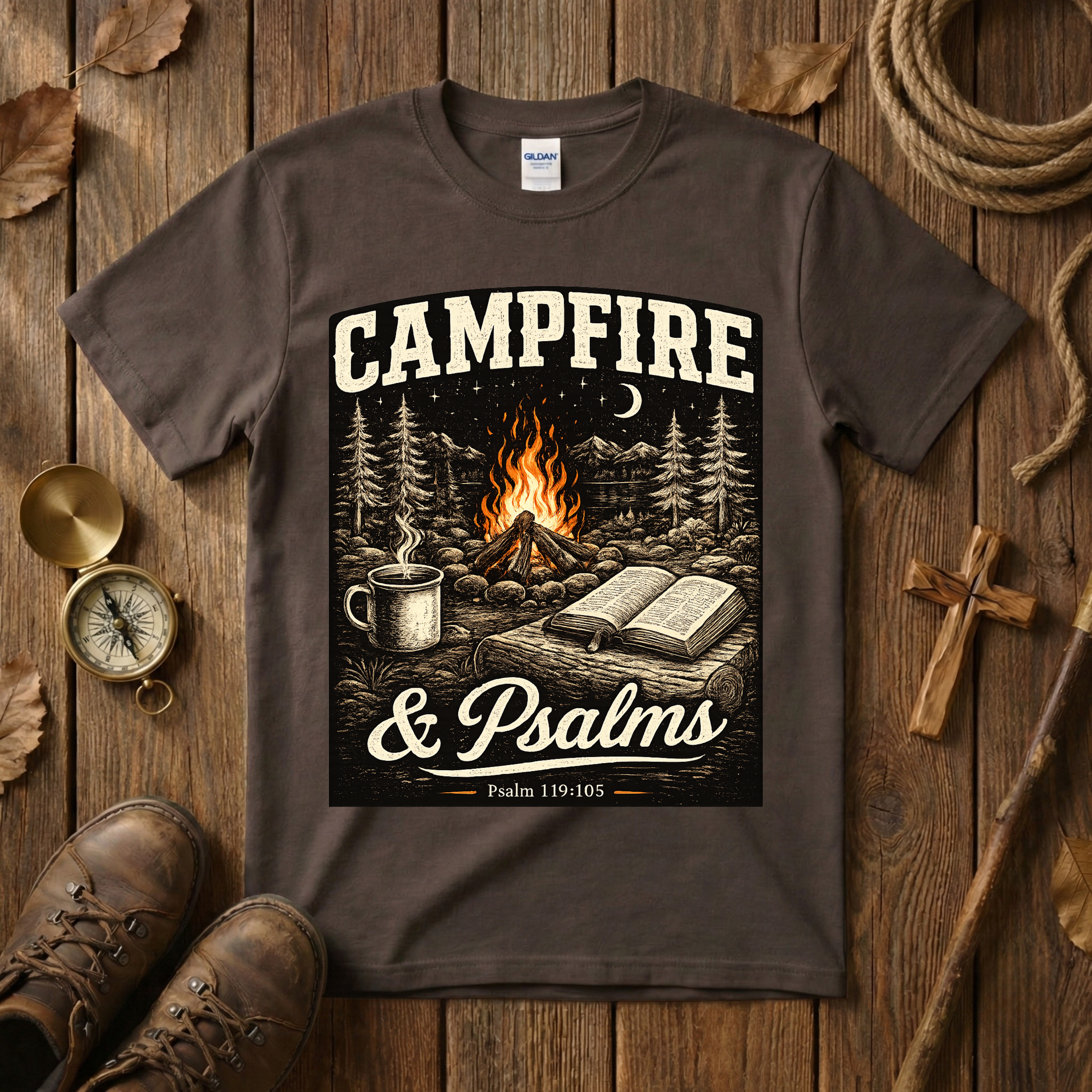 Campfire and Psalms - Tee Shirt