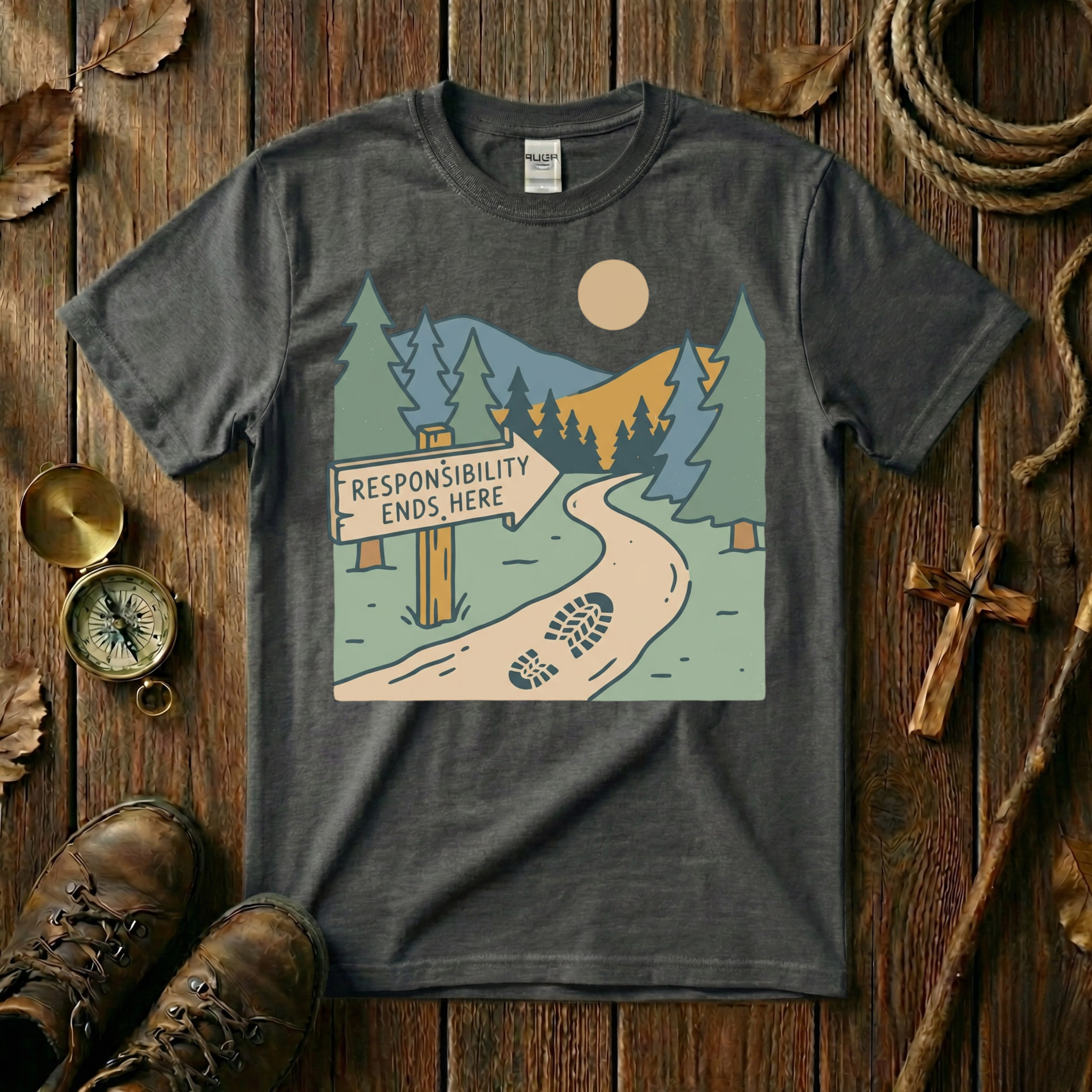 Boot Prints Tee Shirt