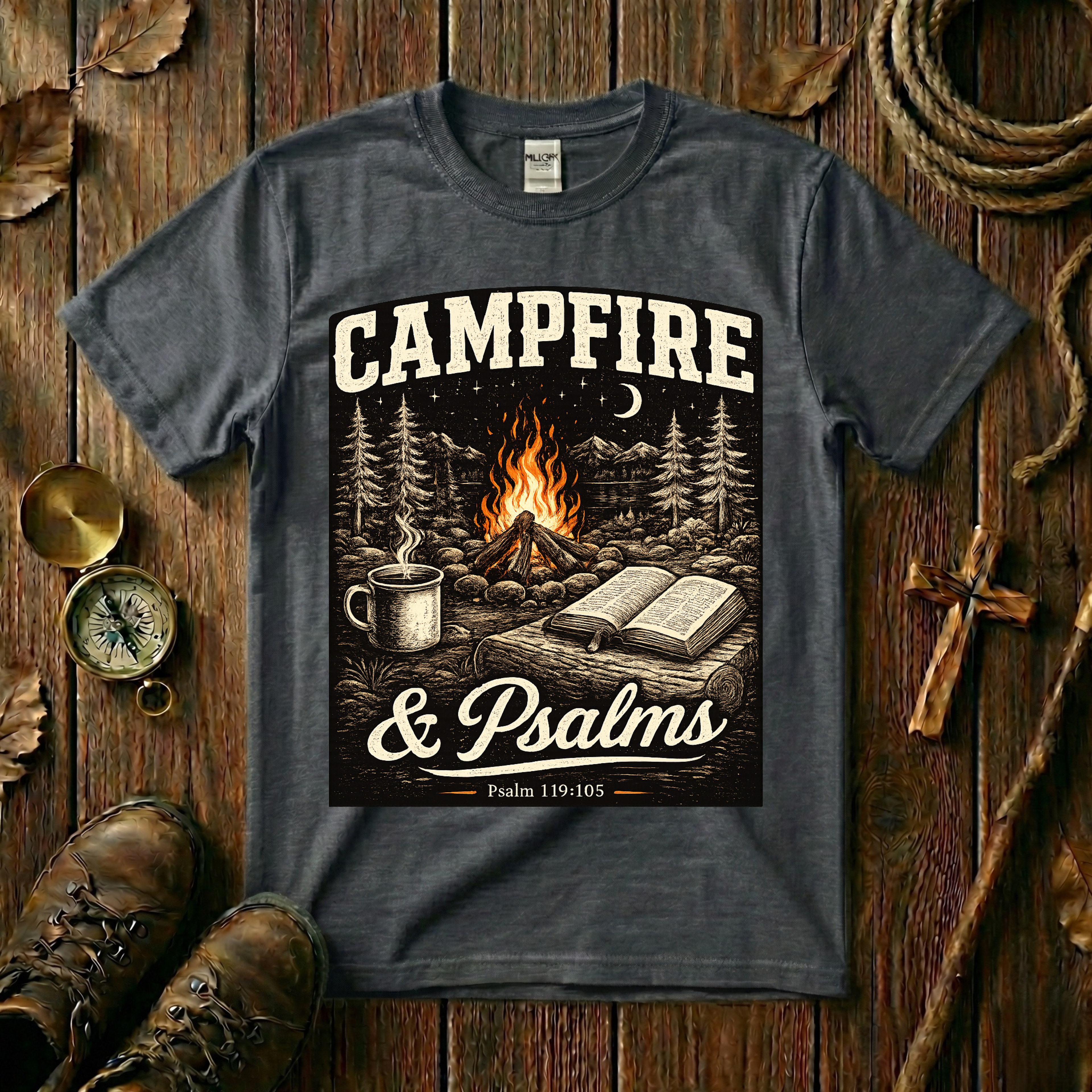 Campfire and Psalms - Tee Shirt