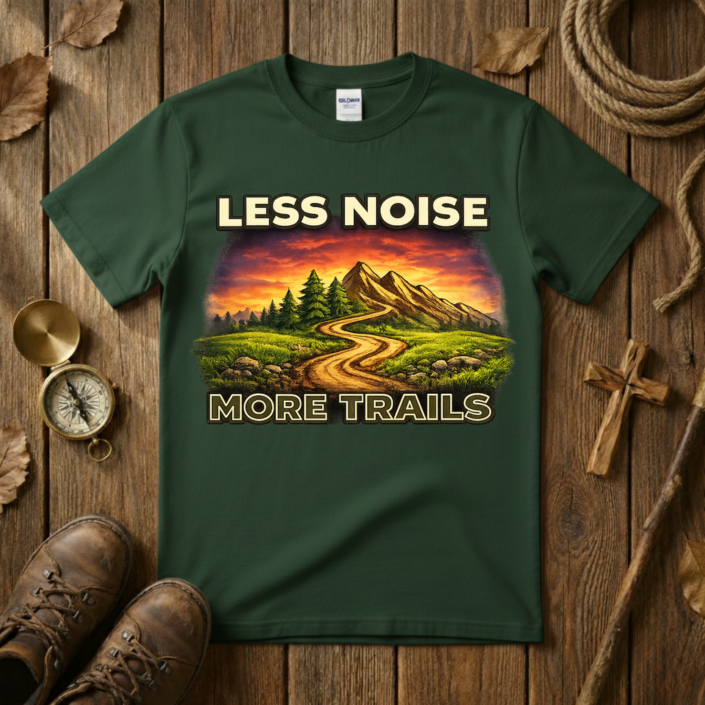 Less Noise More Trails Tee Shirt