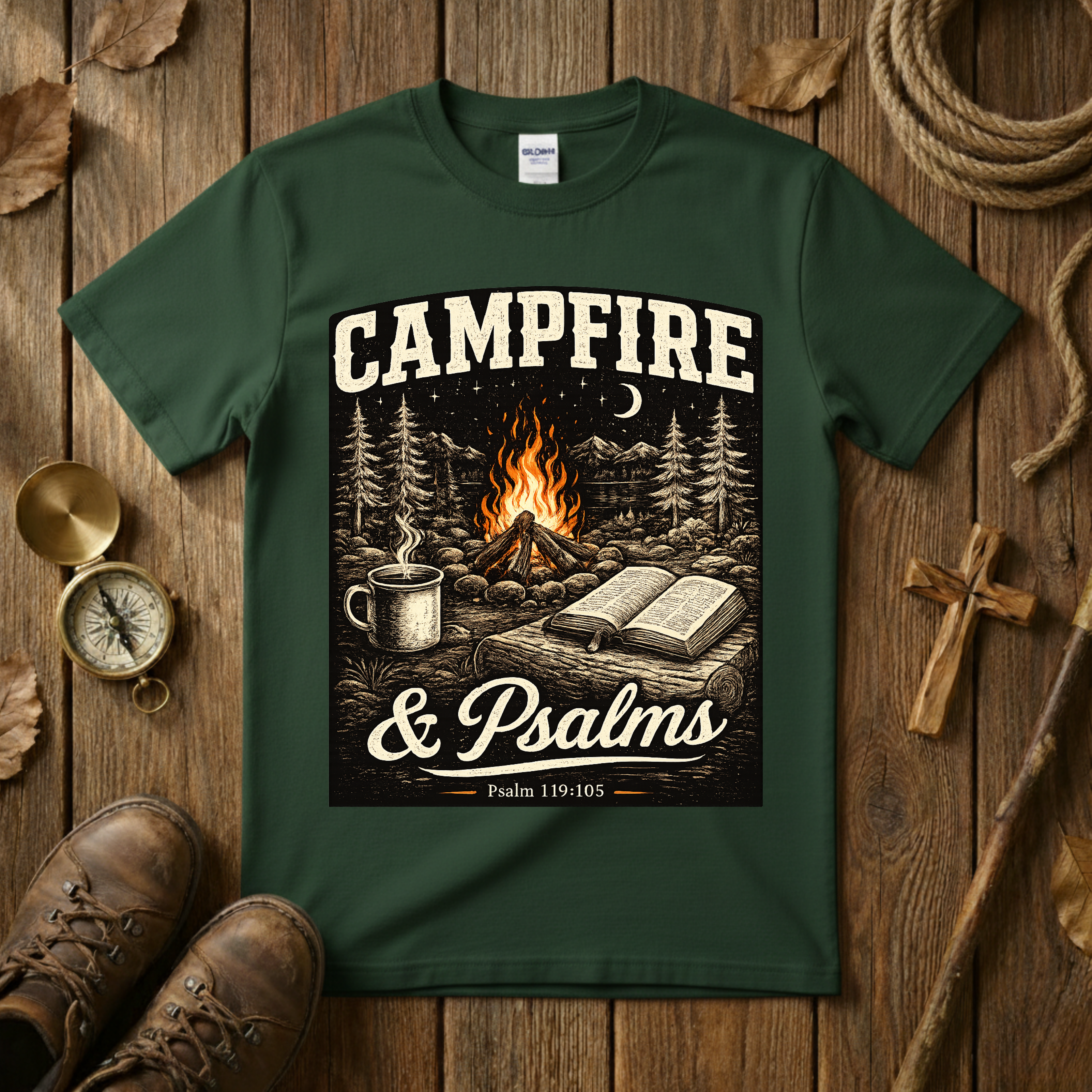 Campfire and Psalms - Tee Shirt