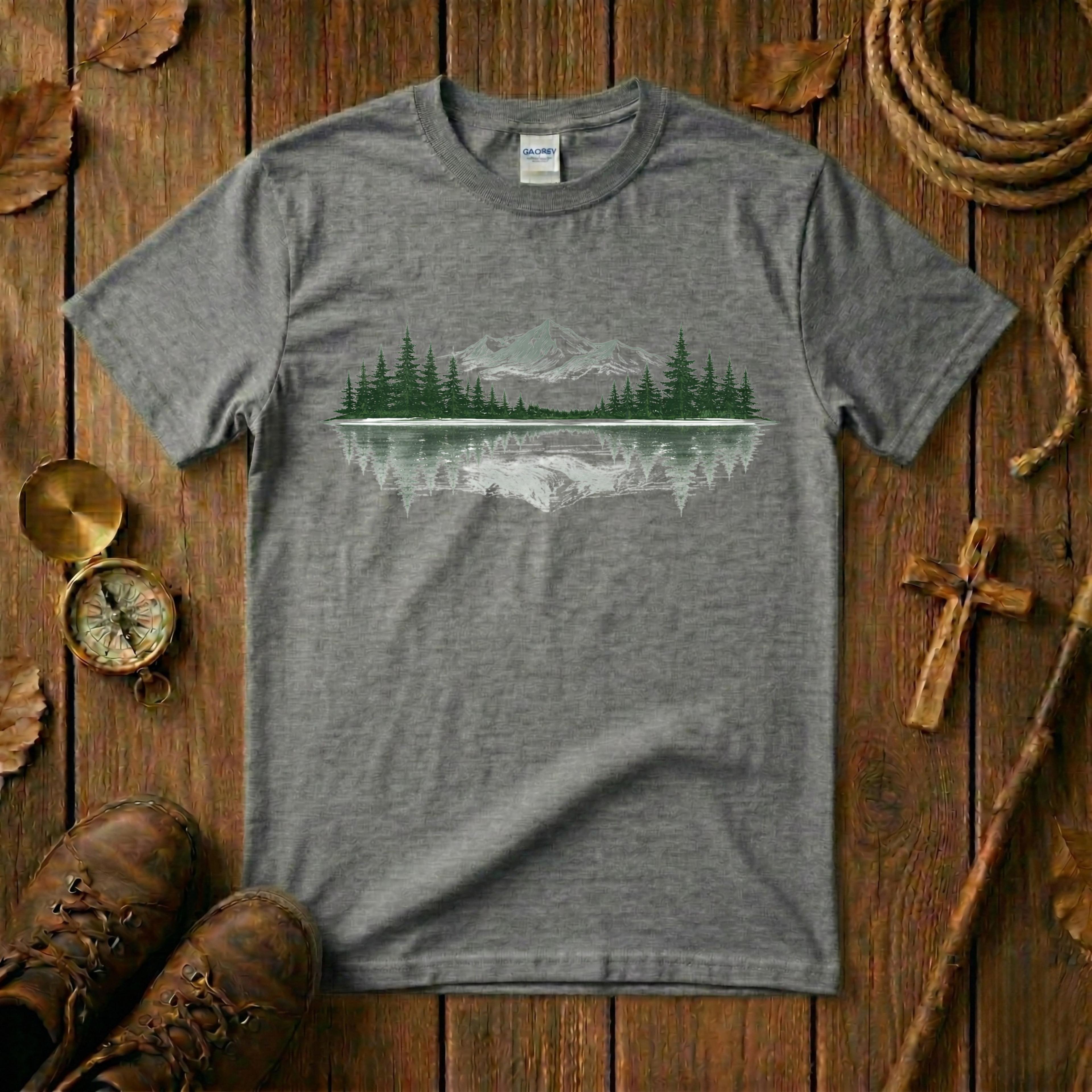 Peaceful Mountain Horizon Tee Shirt