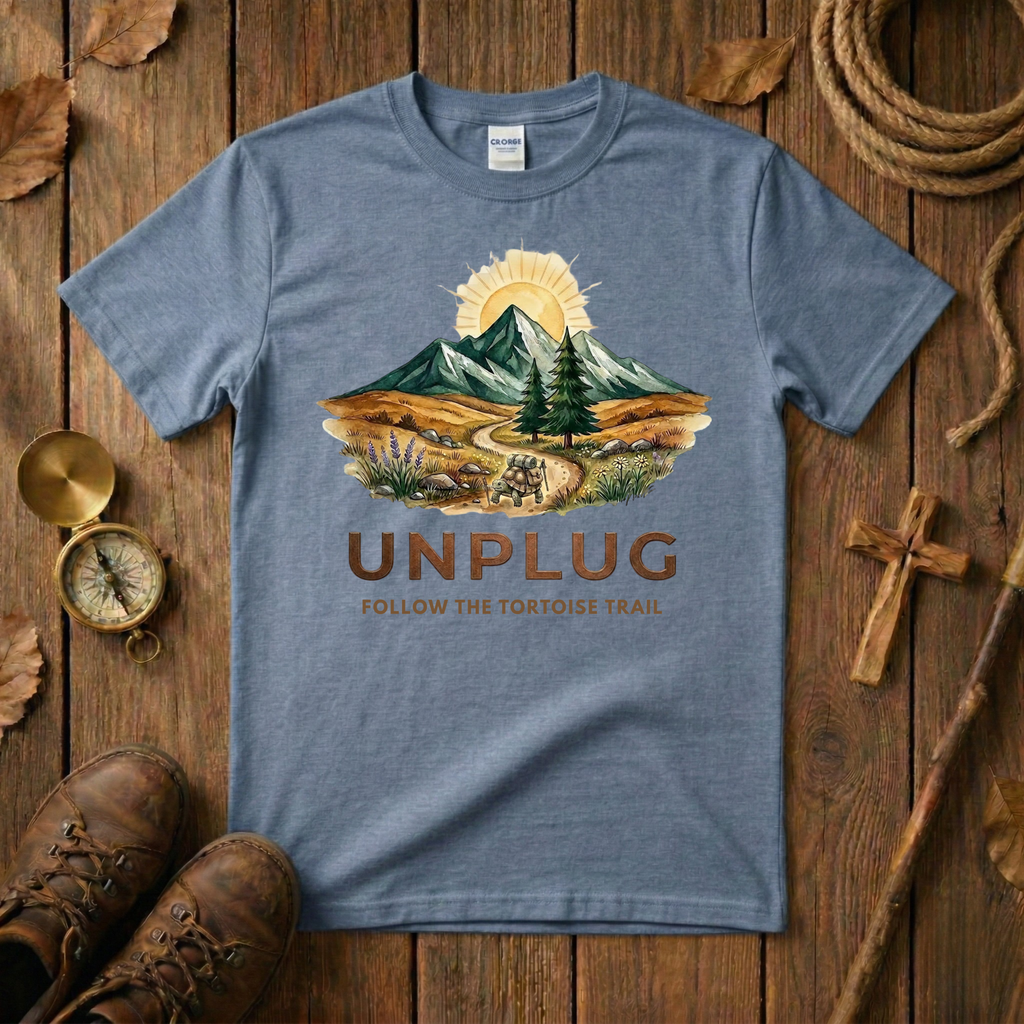 Unplug - Follow the Tortoise Trail Tee Shirt